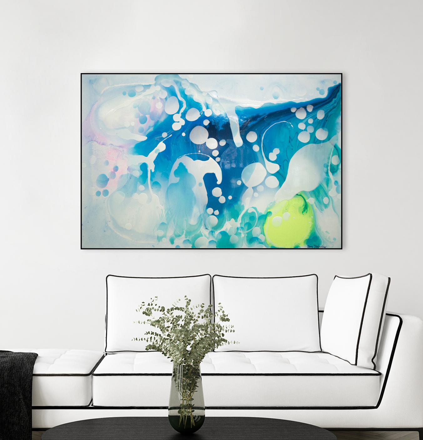 Create a Splash by Claire Desjardins on GIANT ART - yellow abstract