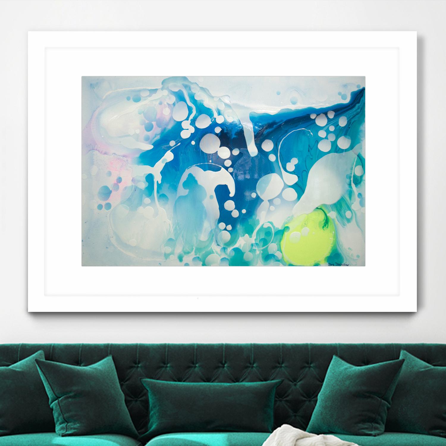 Create a Splash by Claire Desjardins on GIANT ART - green abstract canadian