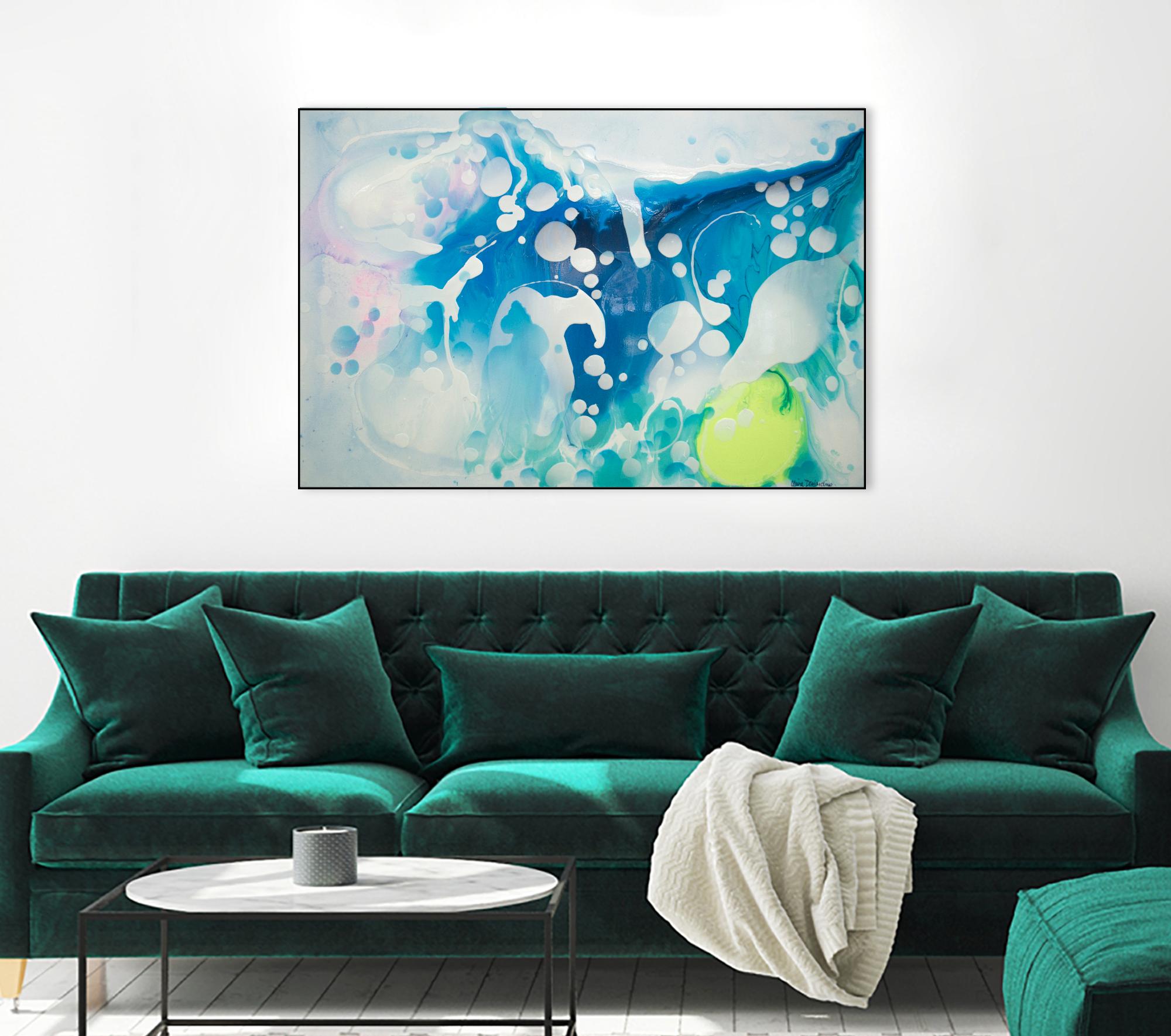 Create a Splash by Claire Desjardins on GIANT ART - yellow abstract