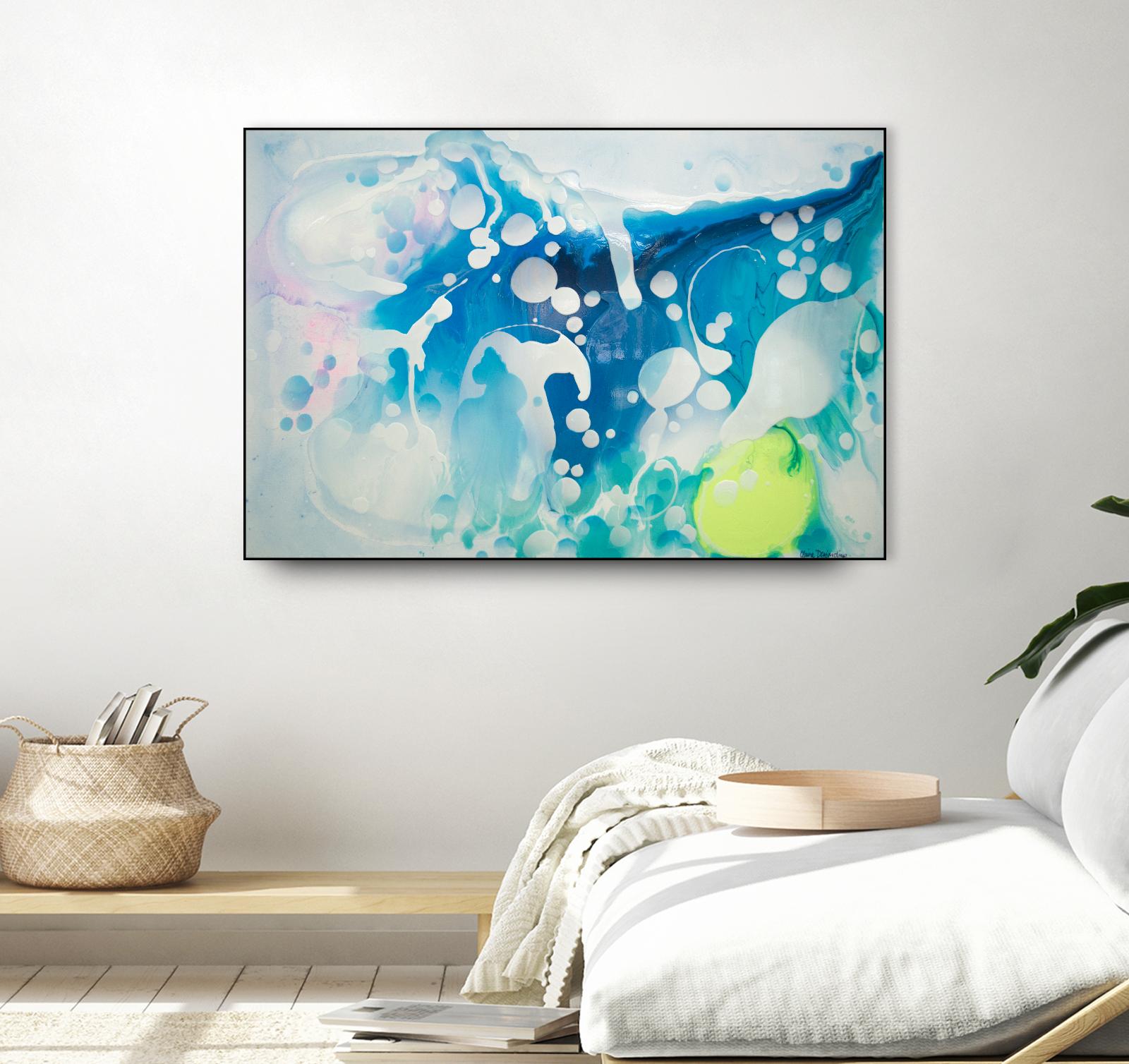 Create a Splash by Claire Desjardins on GIANT ART - yellow abstract