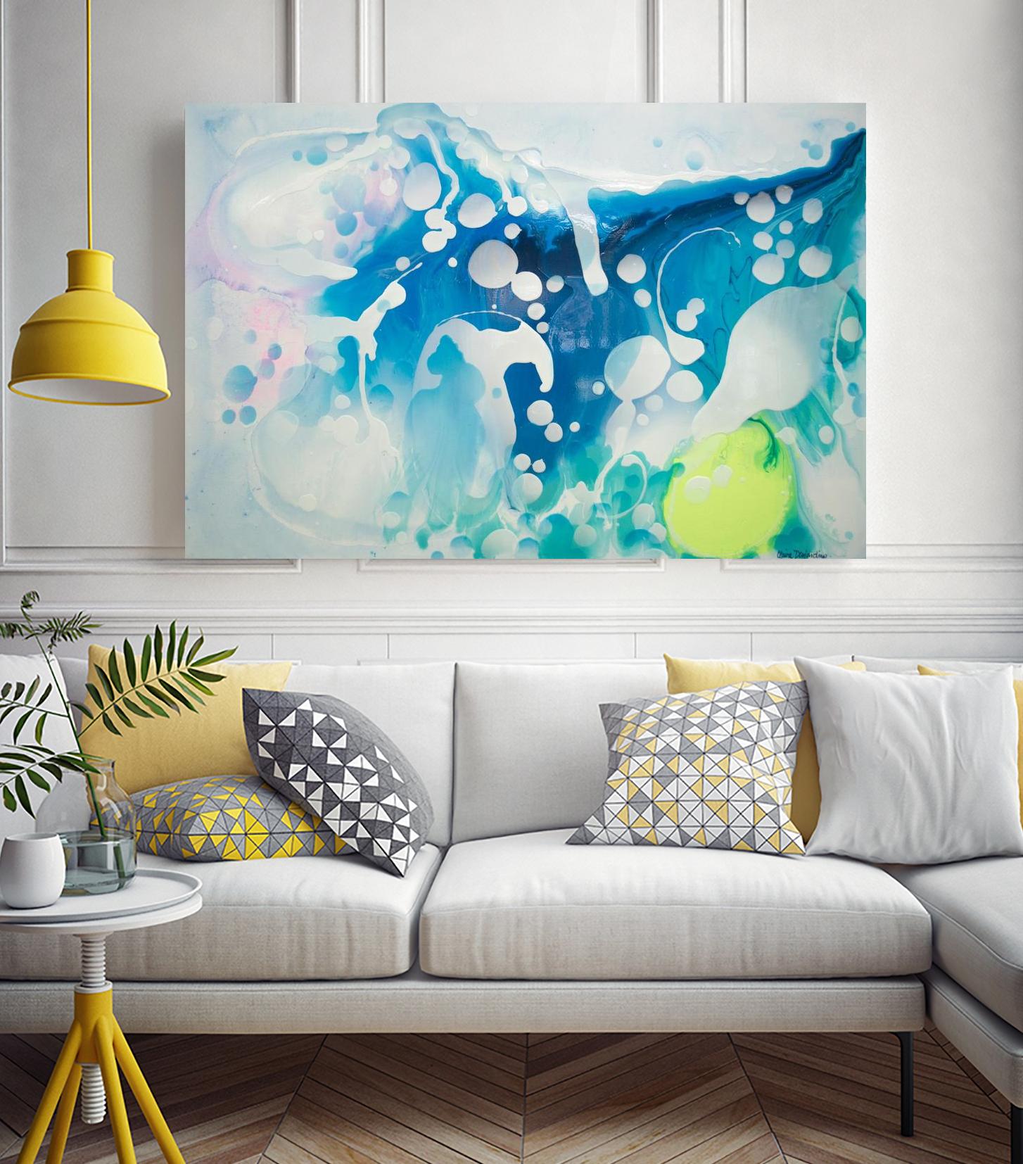 Create a Splash by Claire Desjardins on GIANT ART - green abstract canadian