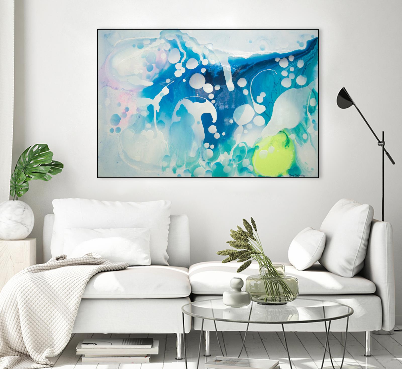 Create a Splash by Claire Desjardins on GIANT ART - yellow abstract