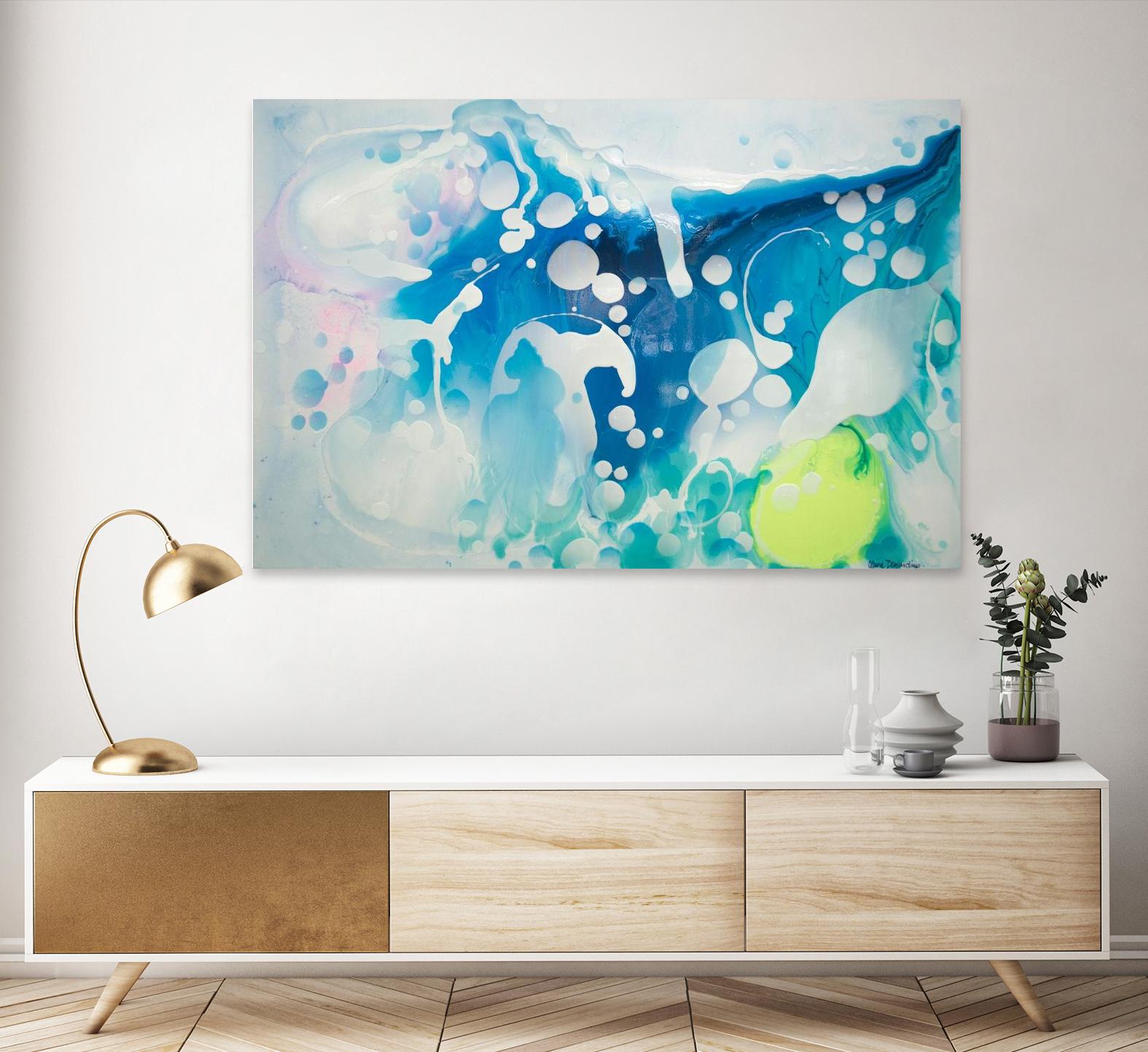 Create a Splash by Claire Desjardins on GIANT ART - green abstract canadian