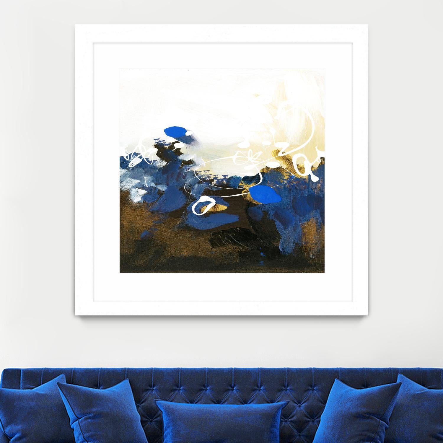 Blue Abstract by Meejlau on GIANT ART - blue abstract