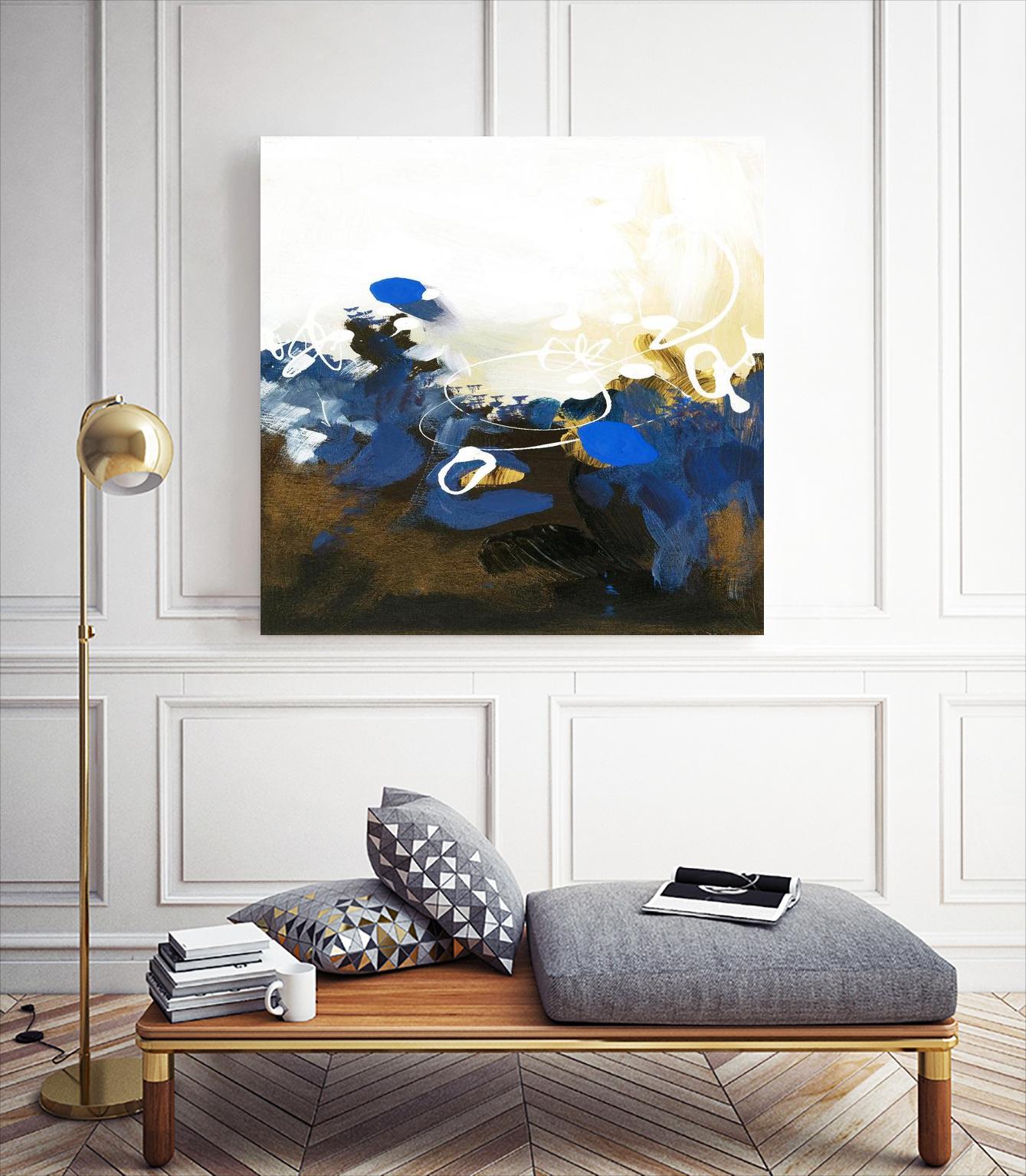 Blue Abstract by Meejlau on GIANT ART - blue abstract artistes du québec