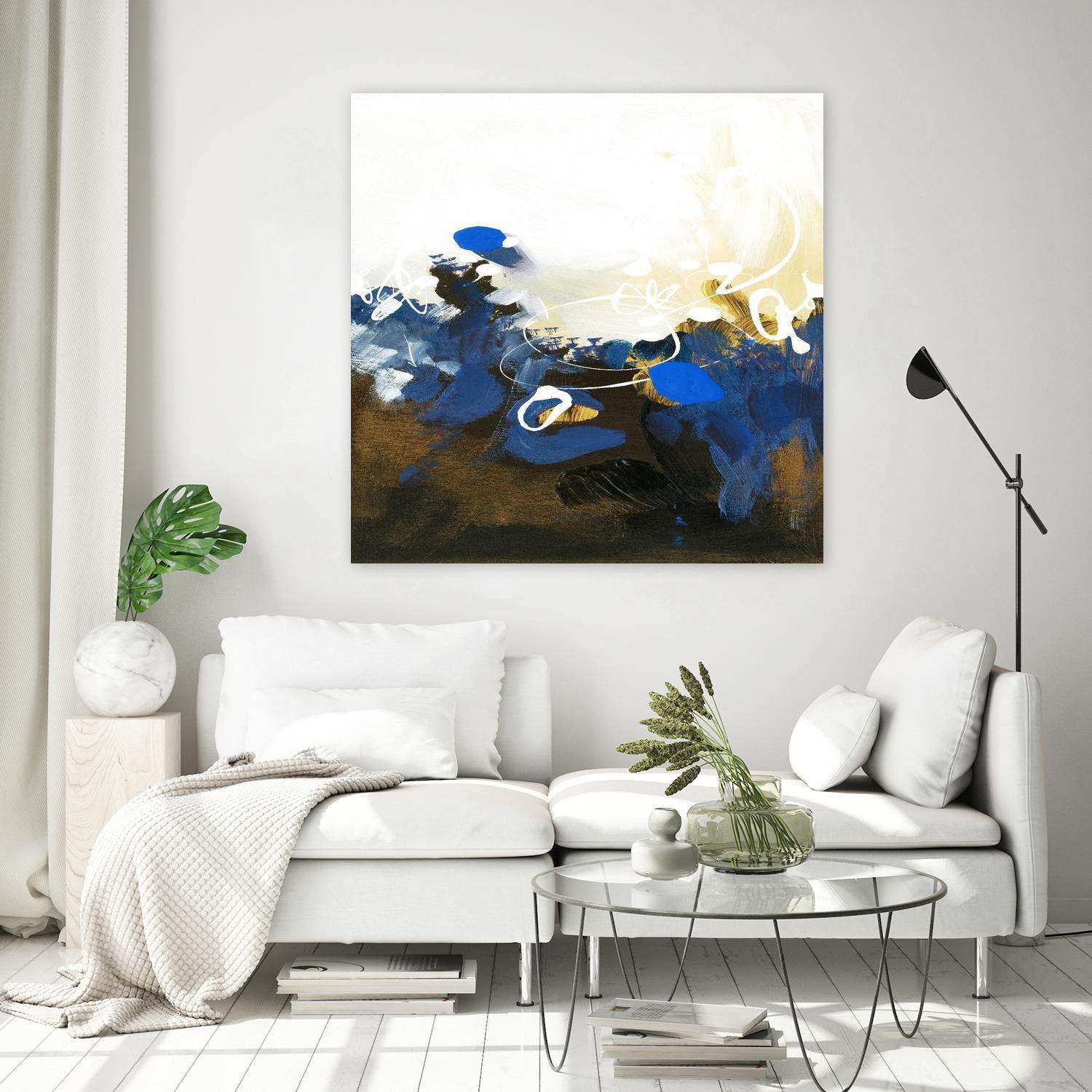 Blue Abstract by Meejlau on GIANT ART - blue abstract artistes du québec