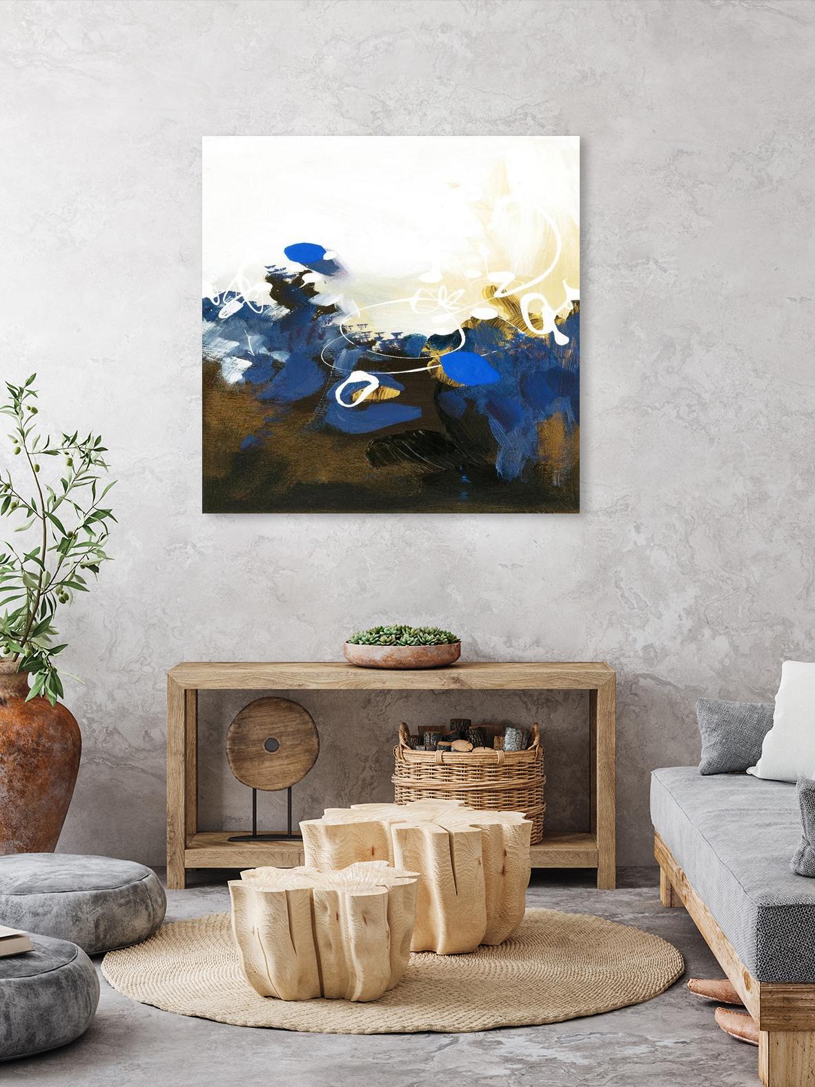 Blue Abstract by Meejlau on GIANT ART - blue abstract artistes du québec