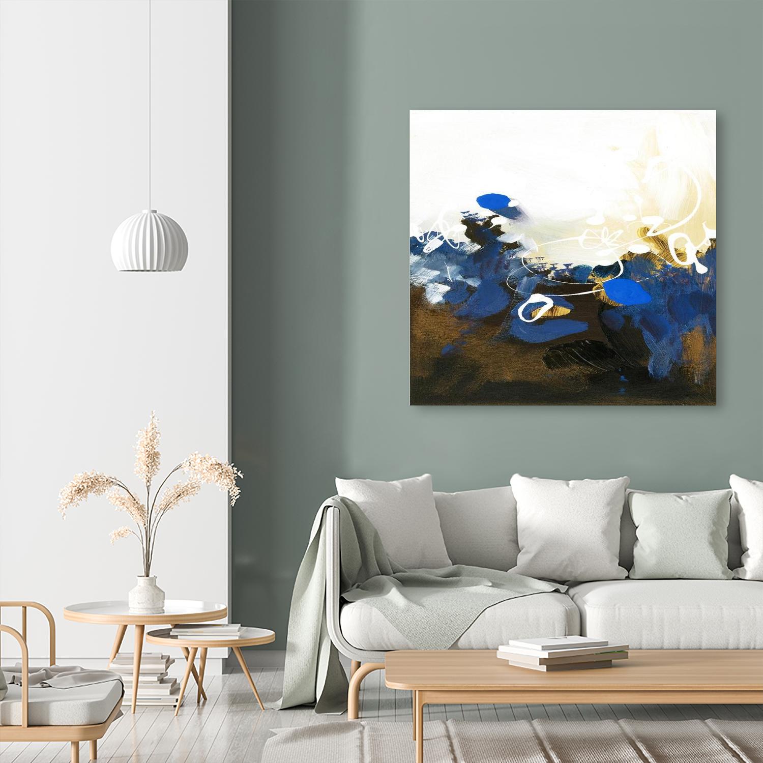 Blue Abstract by Meejlau on GIANT ART - blue abstract artistes du québec