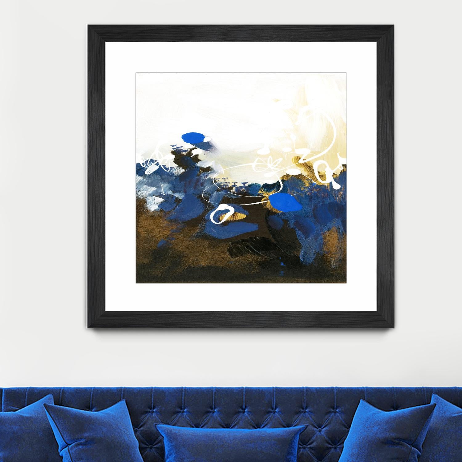 Blue Abstract by Meejlau on GIANT ART - blue abstract