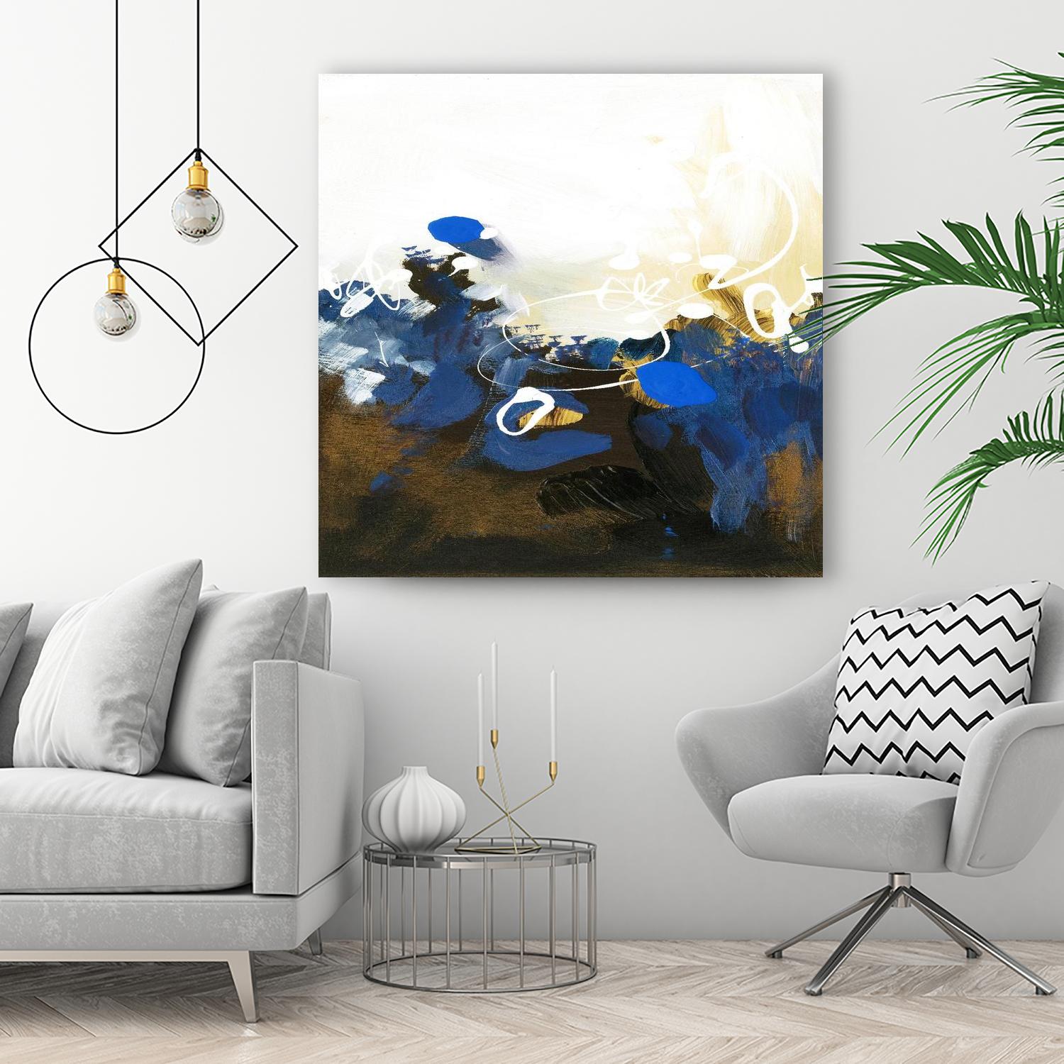 Blue Abstract by Meejlau on GIANT ART - blue abstract artistes du québec