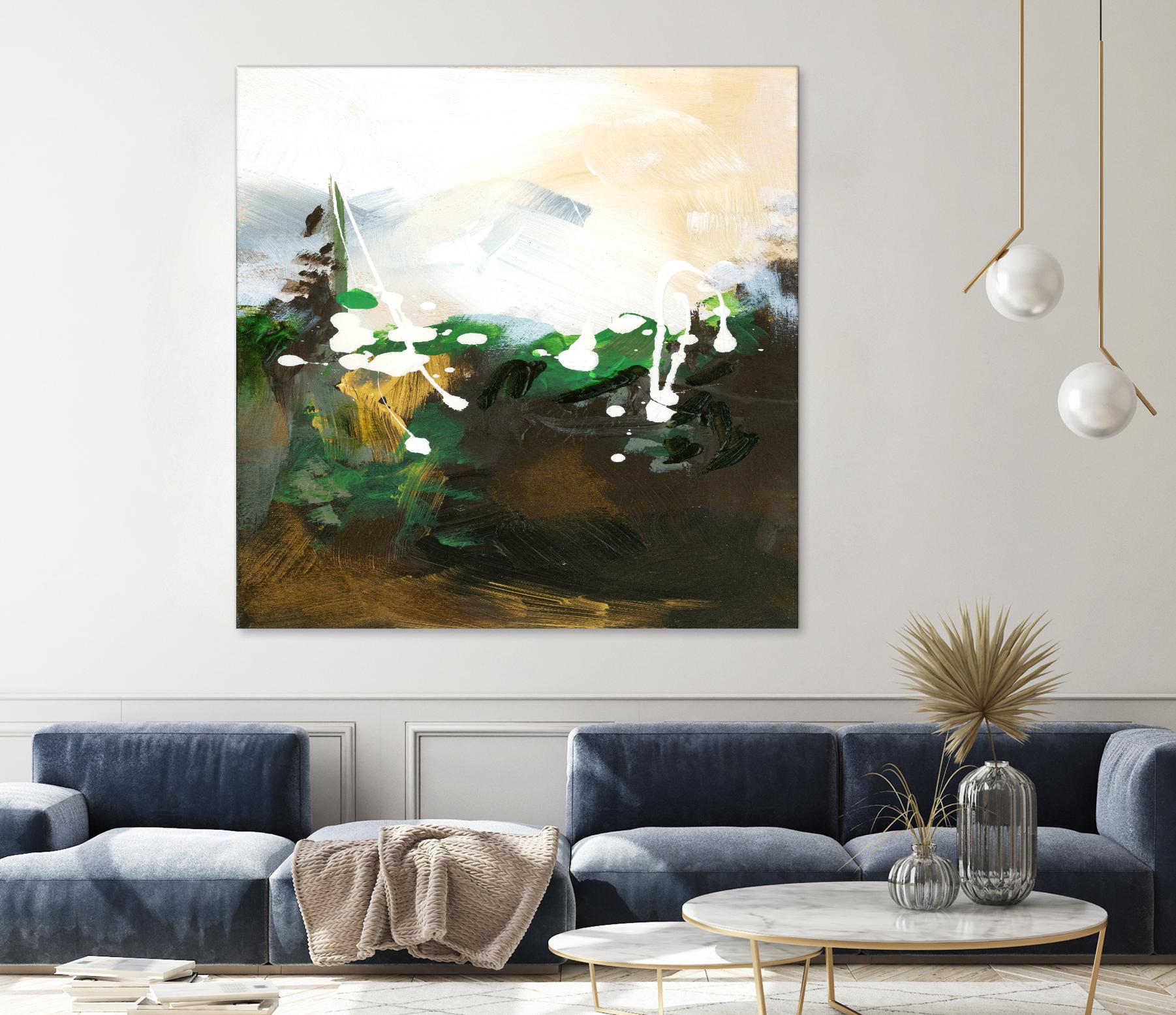 Green Abstract by Meejlau on GIANT ART - green abstract