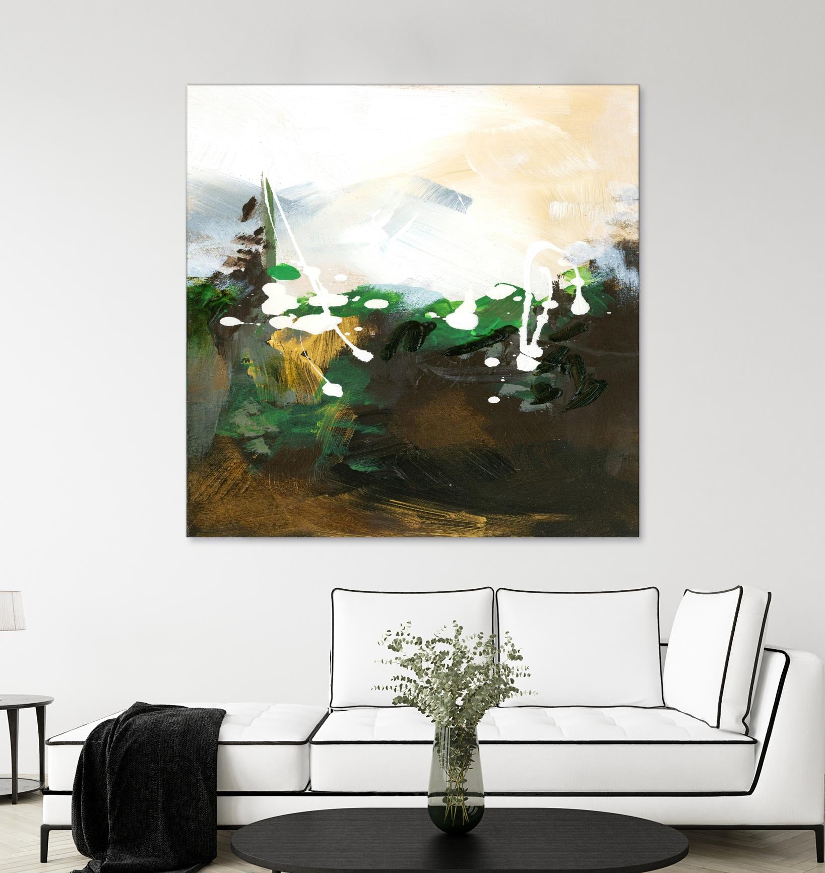 Green Abstract by Meejlau on GIANT ART - green abstract