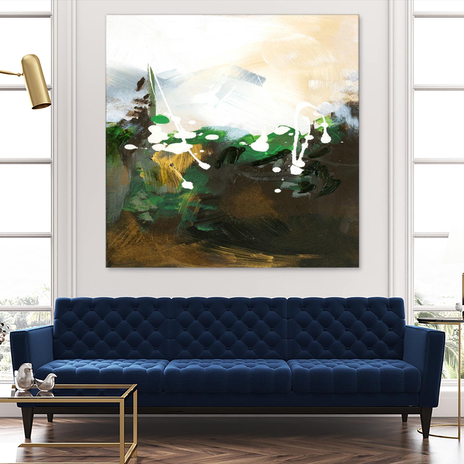 Green Abstract by Meejlau on GIANT ART - green abstract