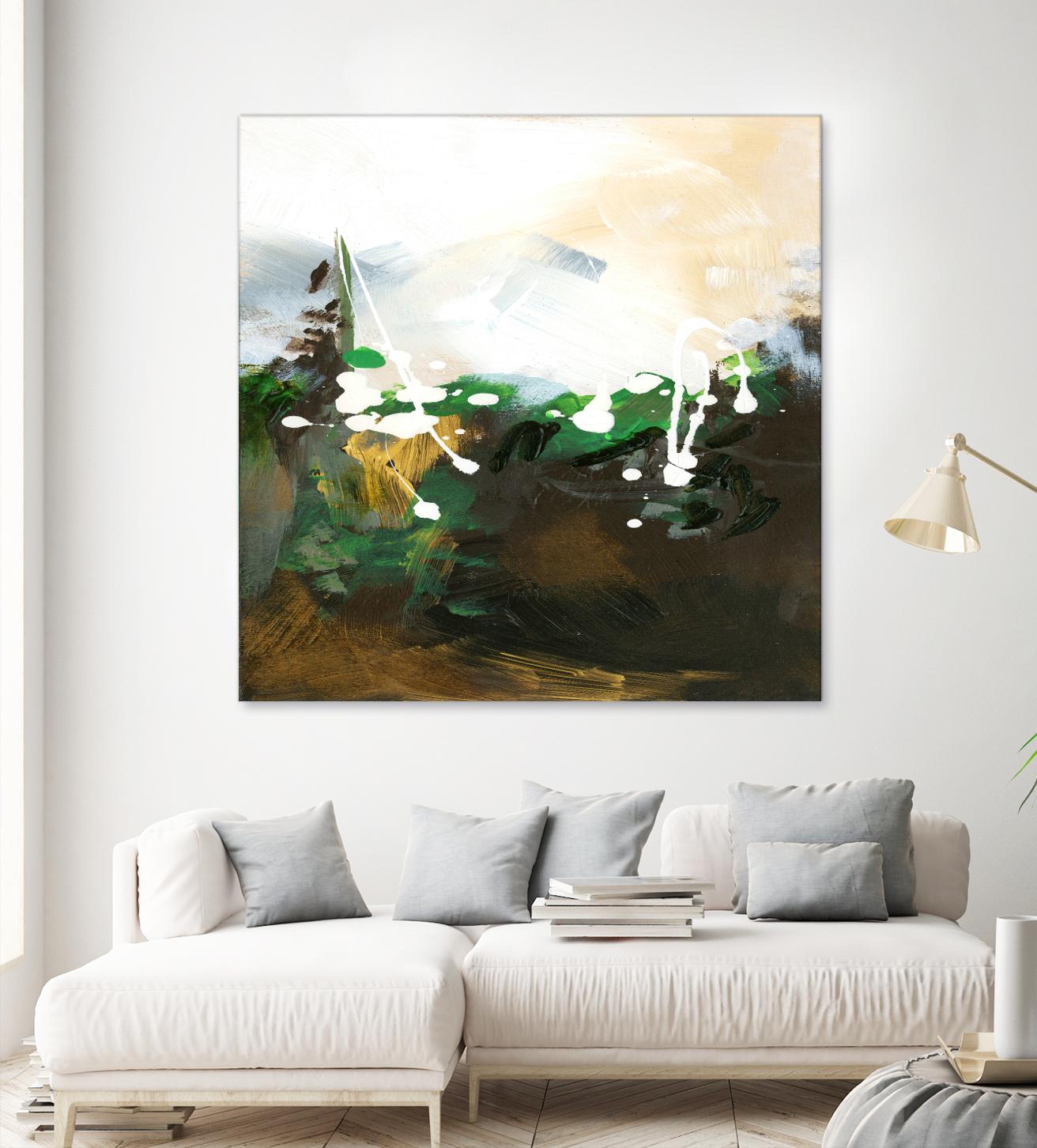 Green Abstract by Meejlau on GIANT ART - green abstract