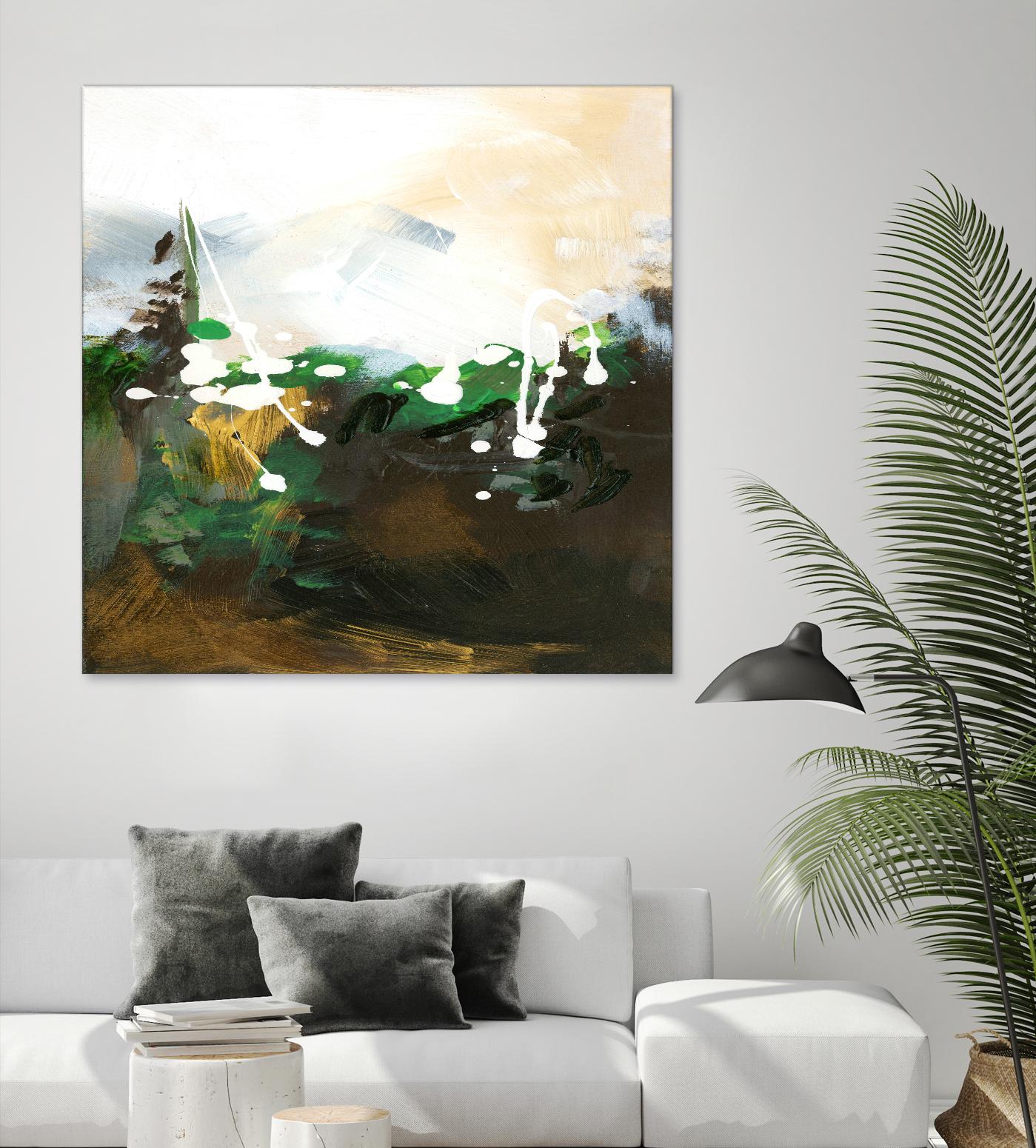 Green Abstract by Meejlau on GIANT ART - green abstract