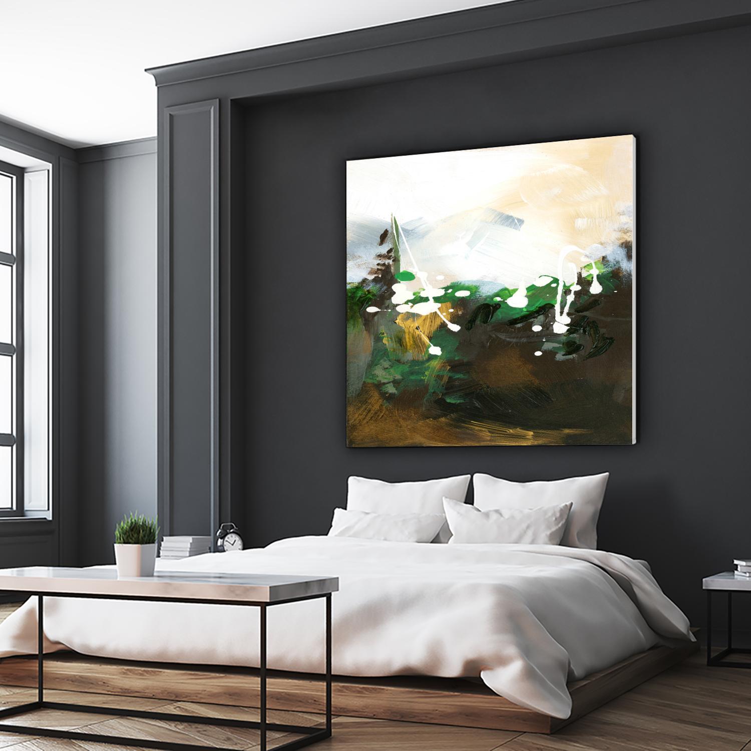 Green Abstract by Meejlau on GIANT ART - green abstract