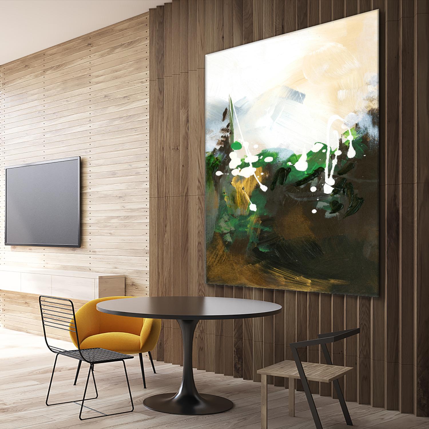 Green Abstract by Meejlau on GIANT ART - green abstract