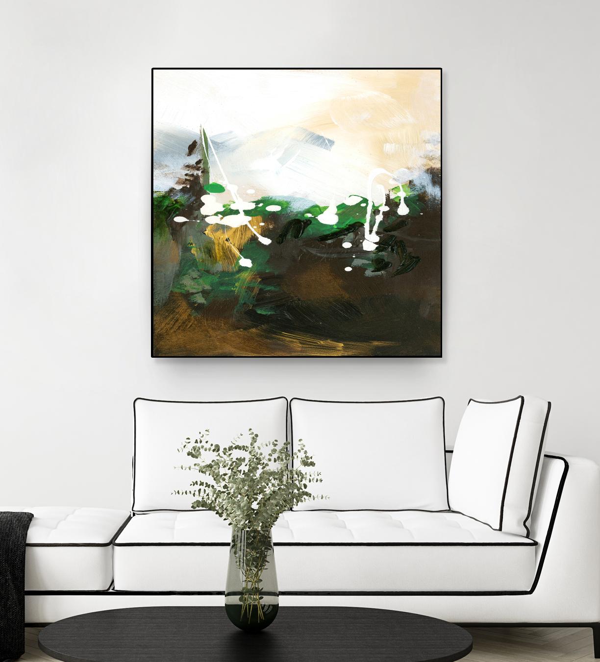 Green Abstract by Meejlau on GIANT ART - green abstract