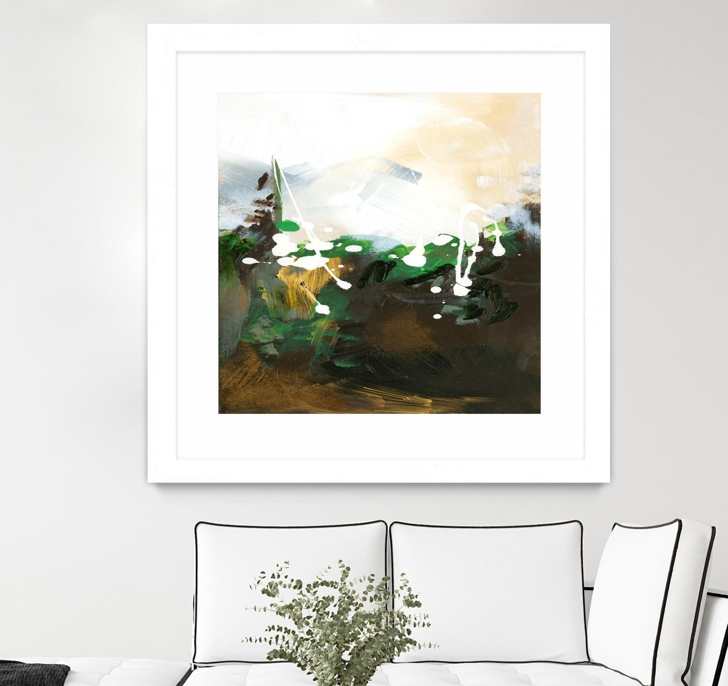 Green Abstract by Meejlau on GIANT ART - green abstract