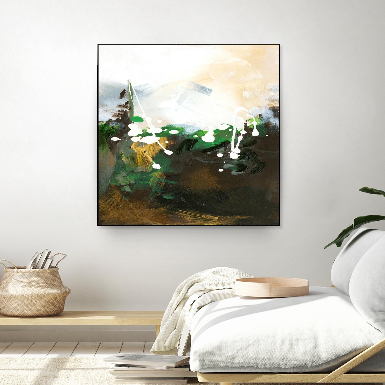 Green Abstract by Meejlau on GIANT ART - green abstract