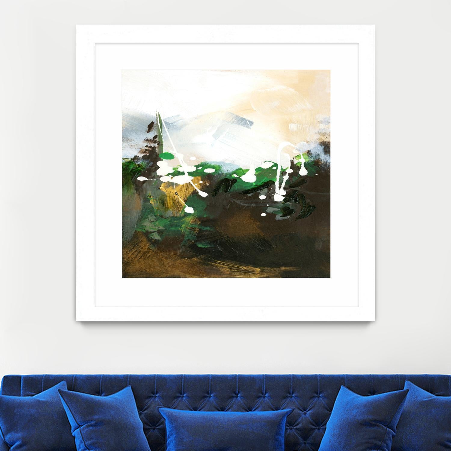 Green Abstract by Meejlau on GIANT ART - green abstract