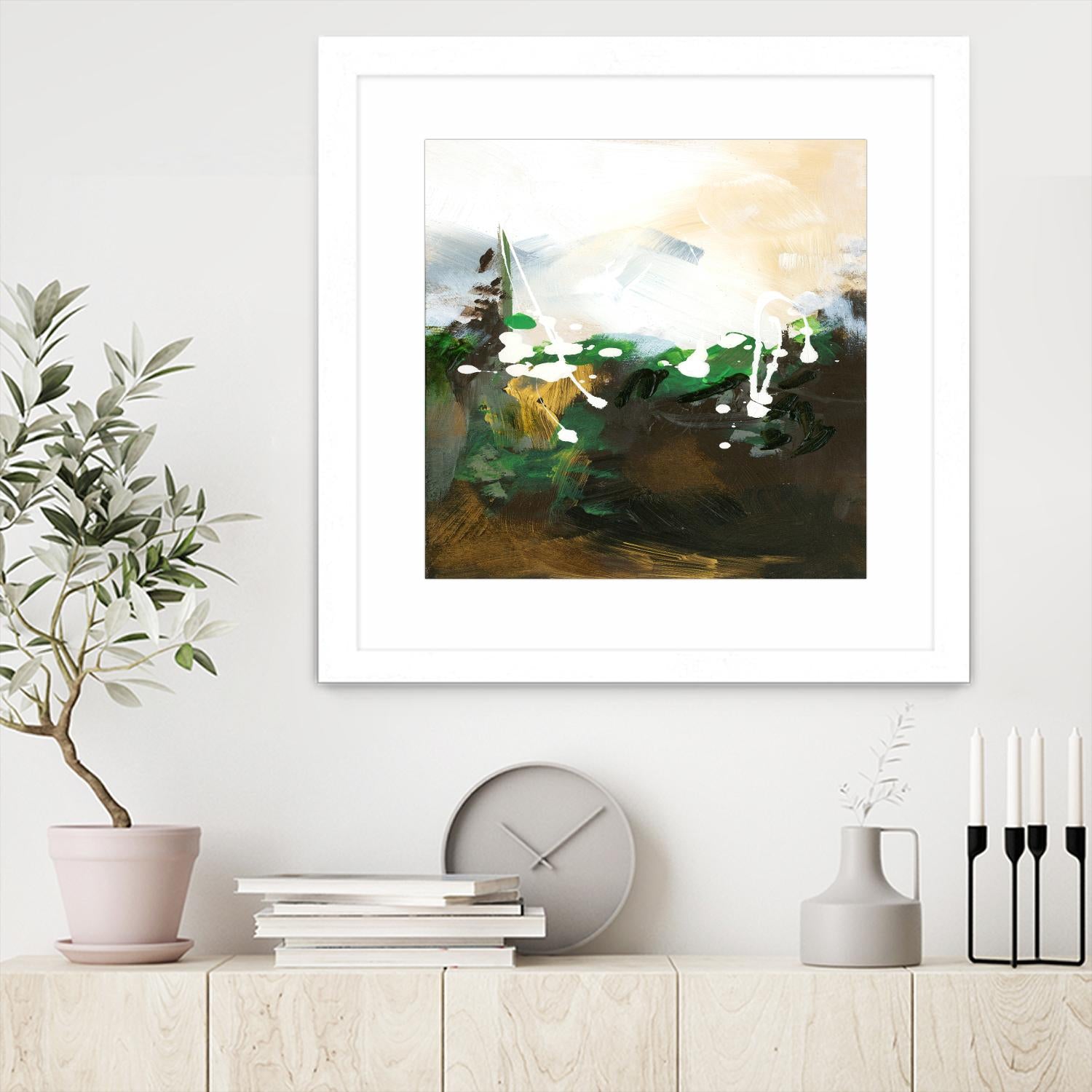 Green Abstract by Meejlau on GIANT ART - green abstract