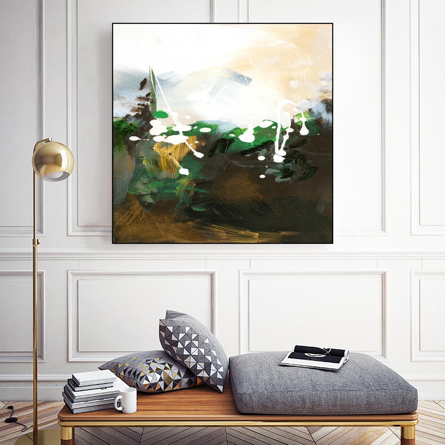 Green Abstract by Meejlau on GIANT ART - green abstract