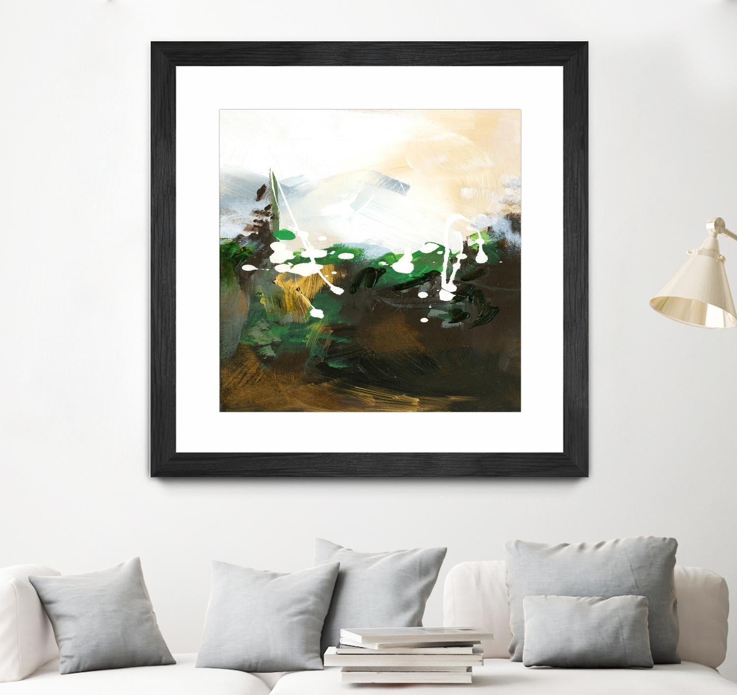 Green Abstract by Meejlau on GIANT ART - green abstract