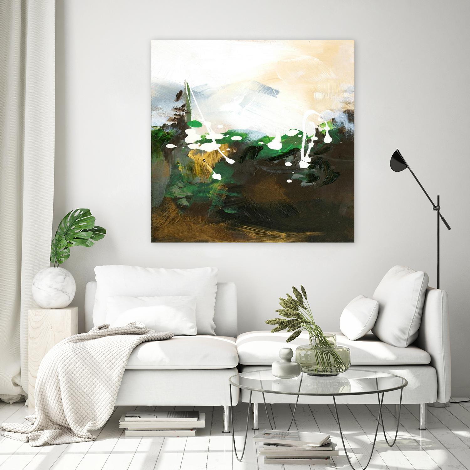 Green Abstract by Meejlau on GIANT ART - green abstract