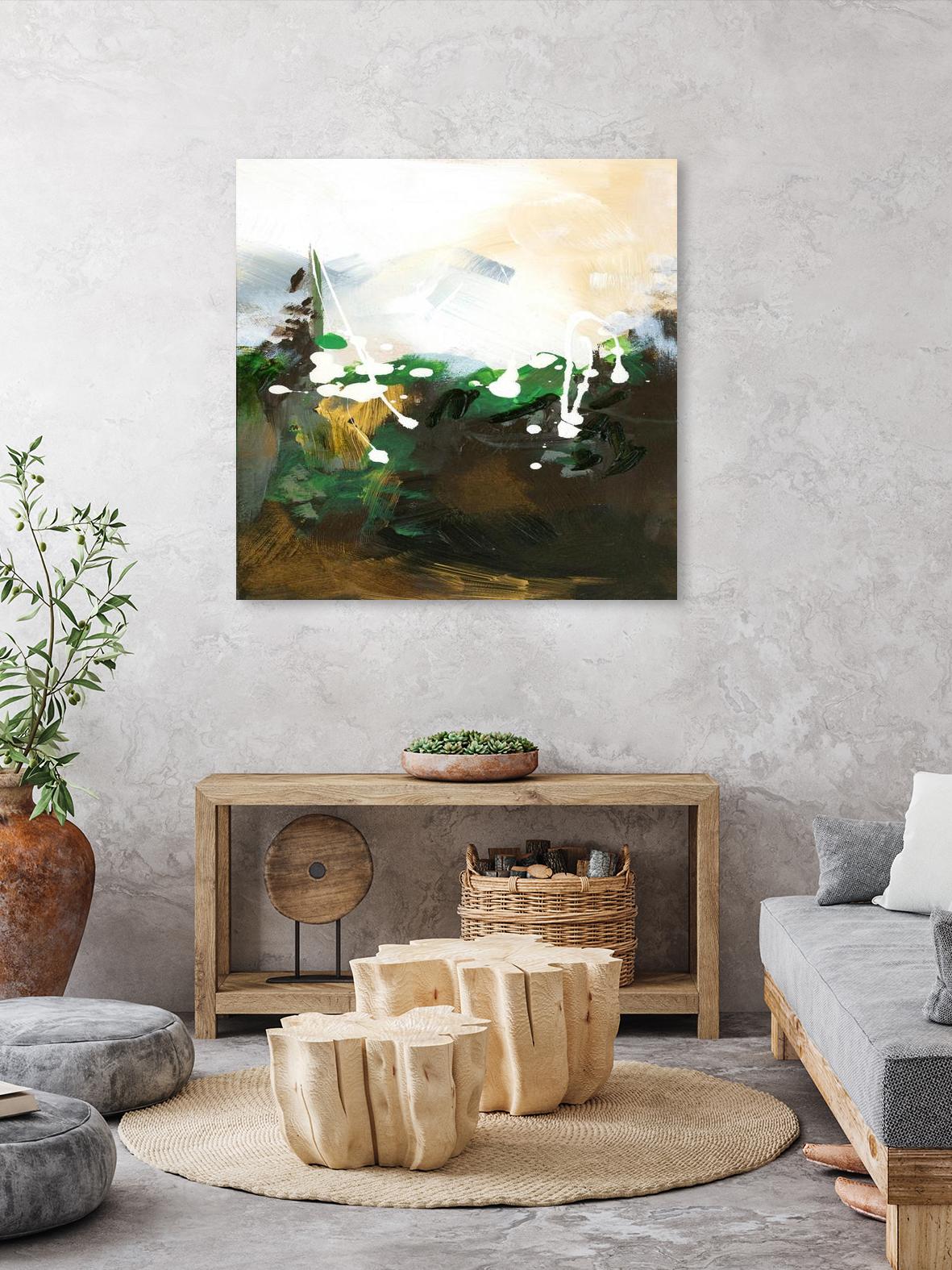 Green Abstract by Meejlau on GIANT ART - green abstract