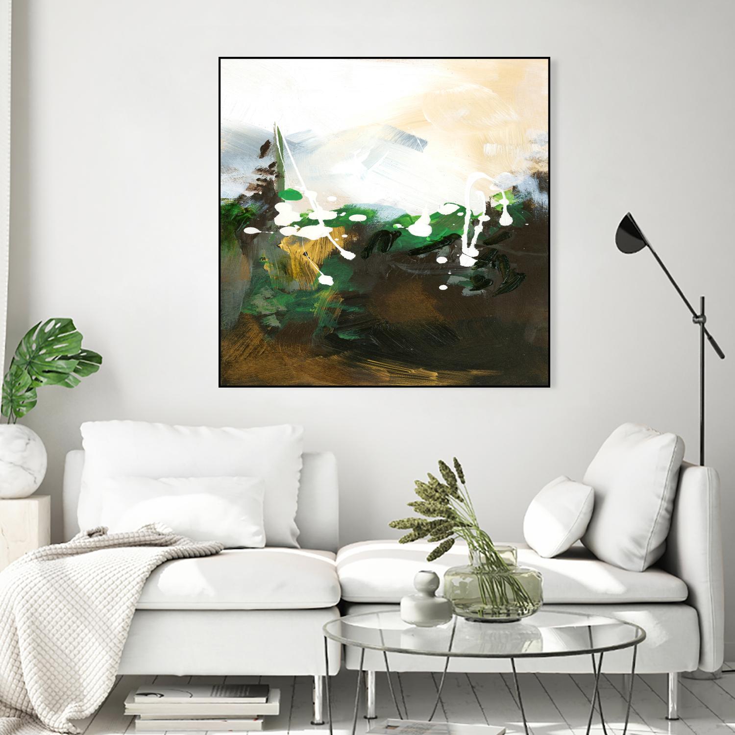 Green Abstract by Meejlau on GIANT ART - green abstract