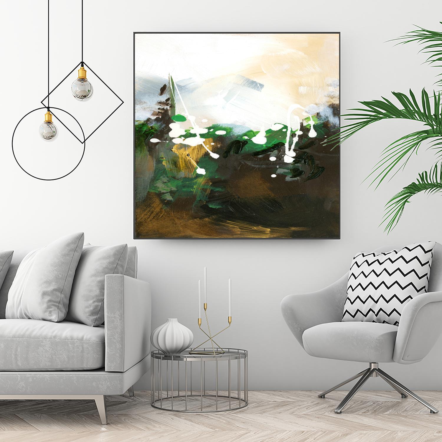 Green Abstract by Meejlau on GIANT ART - green abstract