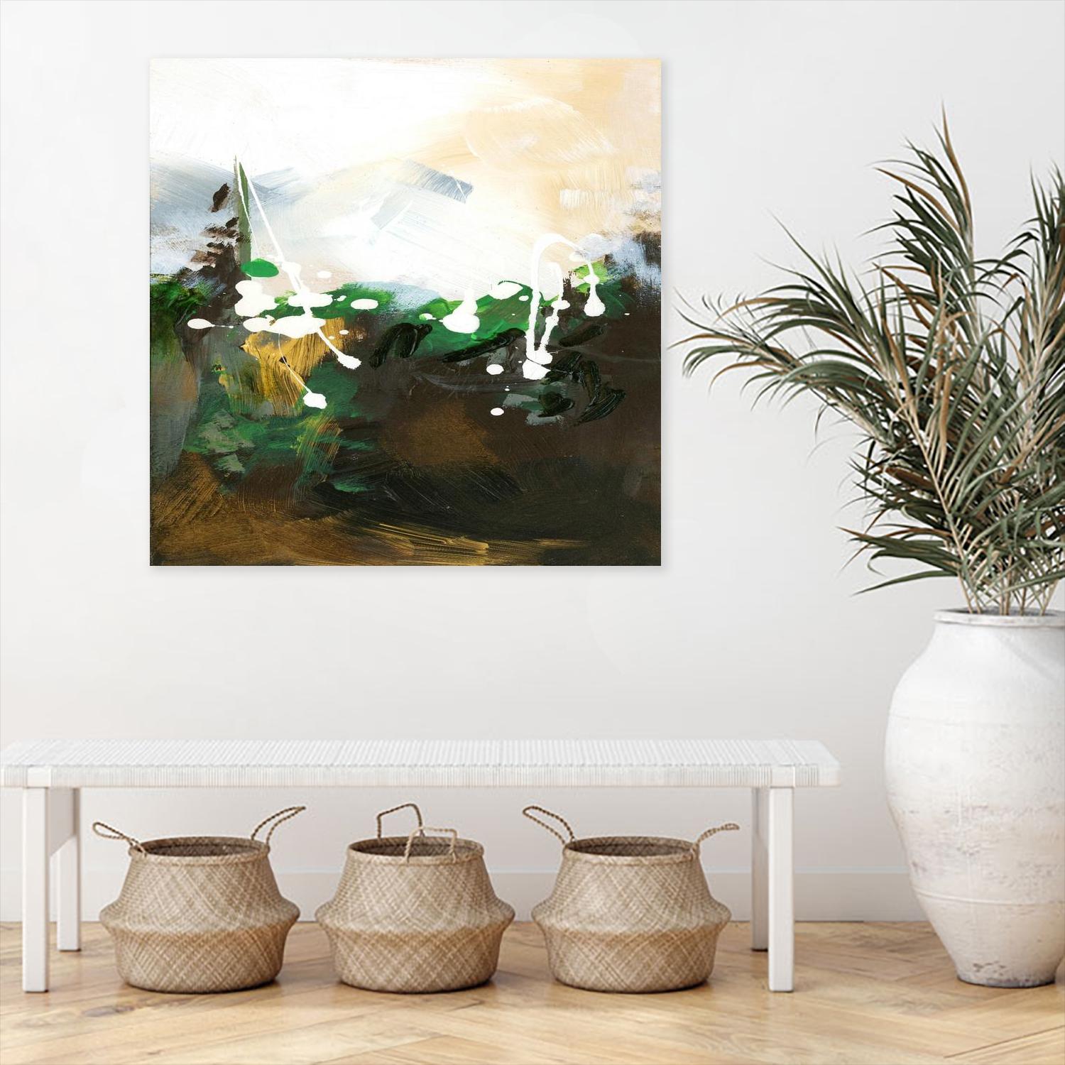 Green Abstract by Meejlau on GIANT ART - green abstract