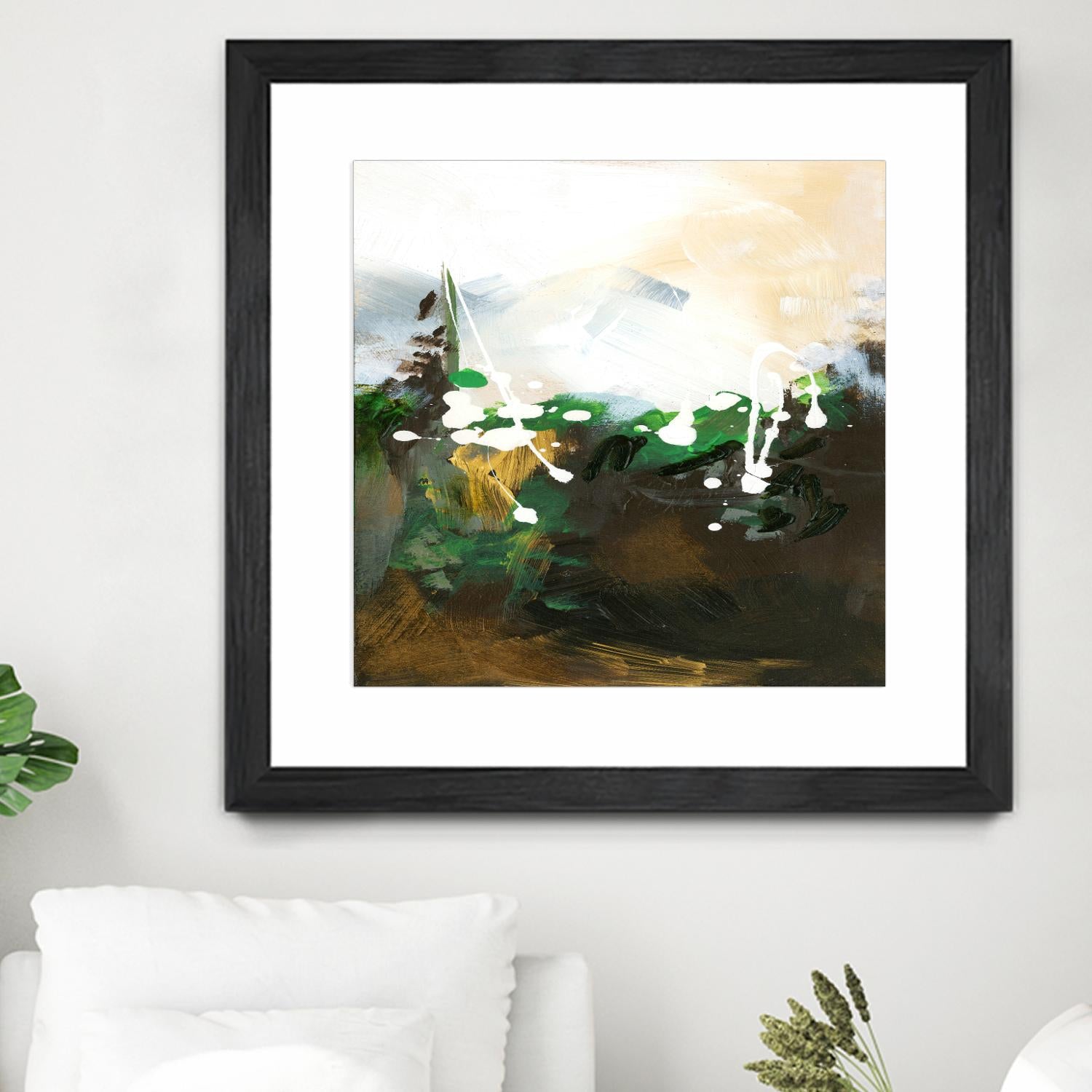 Green Abstract by Meejlau on GIANT ART - green abstract