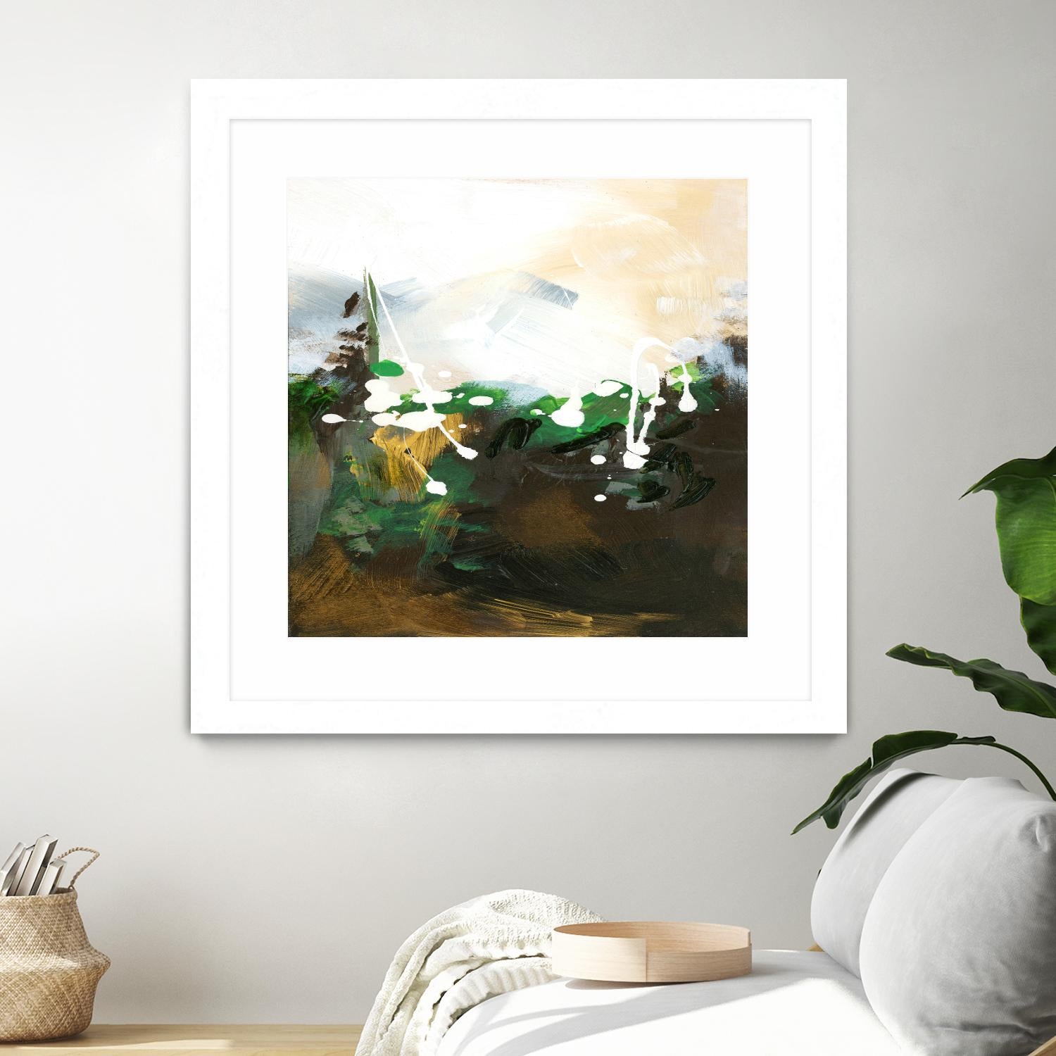 Green Abstract by Meejlau on GIANT ART - green abstract