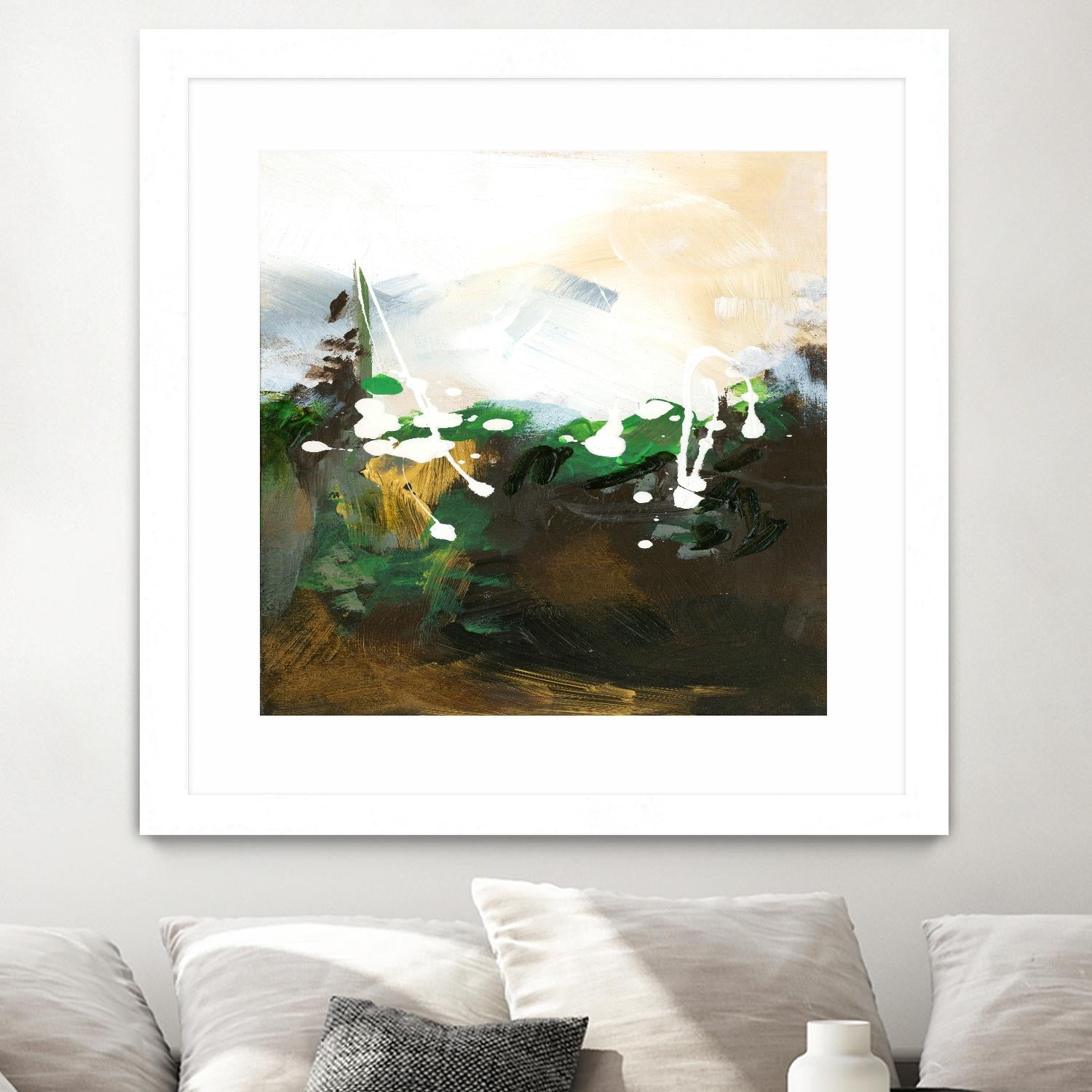 Green Abstract by Meejlau on GIANT ART - green abstract