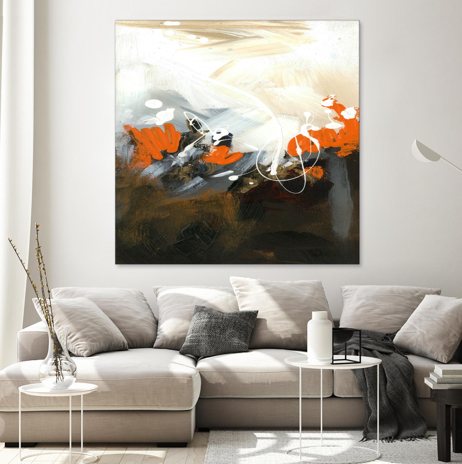 Orange Abstract by Meejlau on GIANT ART - orange abstract