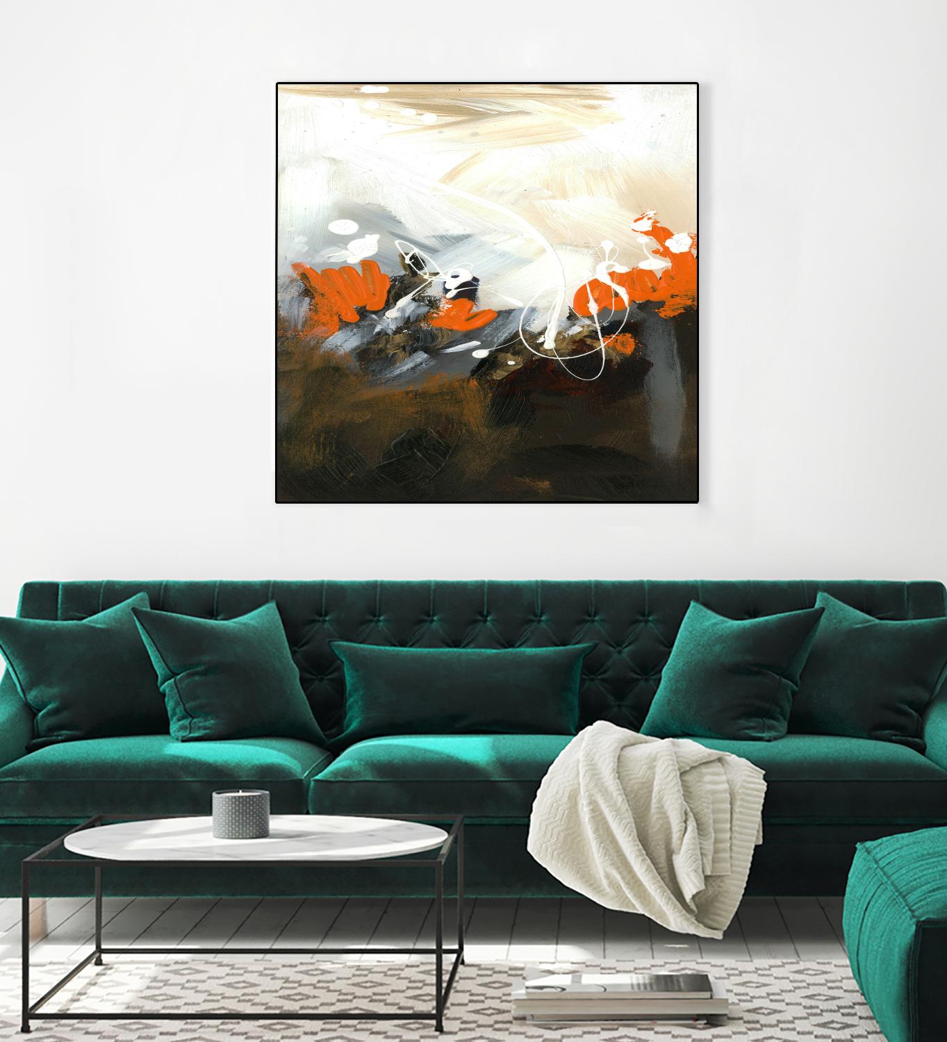 Orange Abstract by Meejlau on GIANT ART - orange abstract