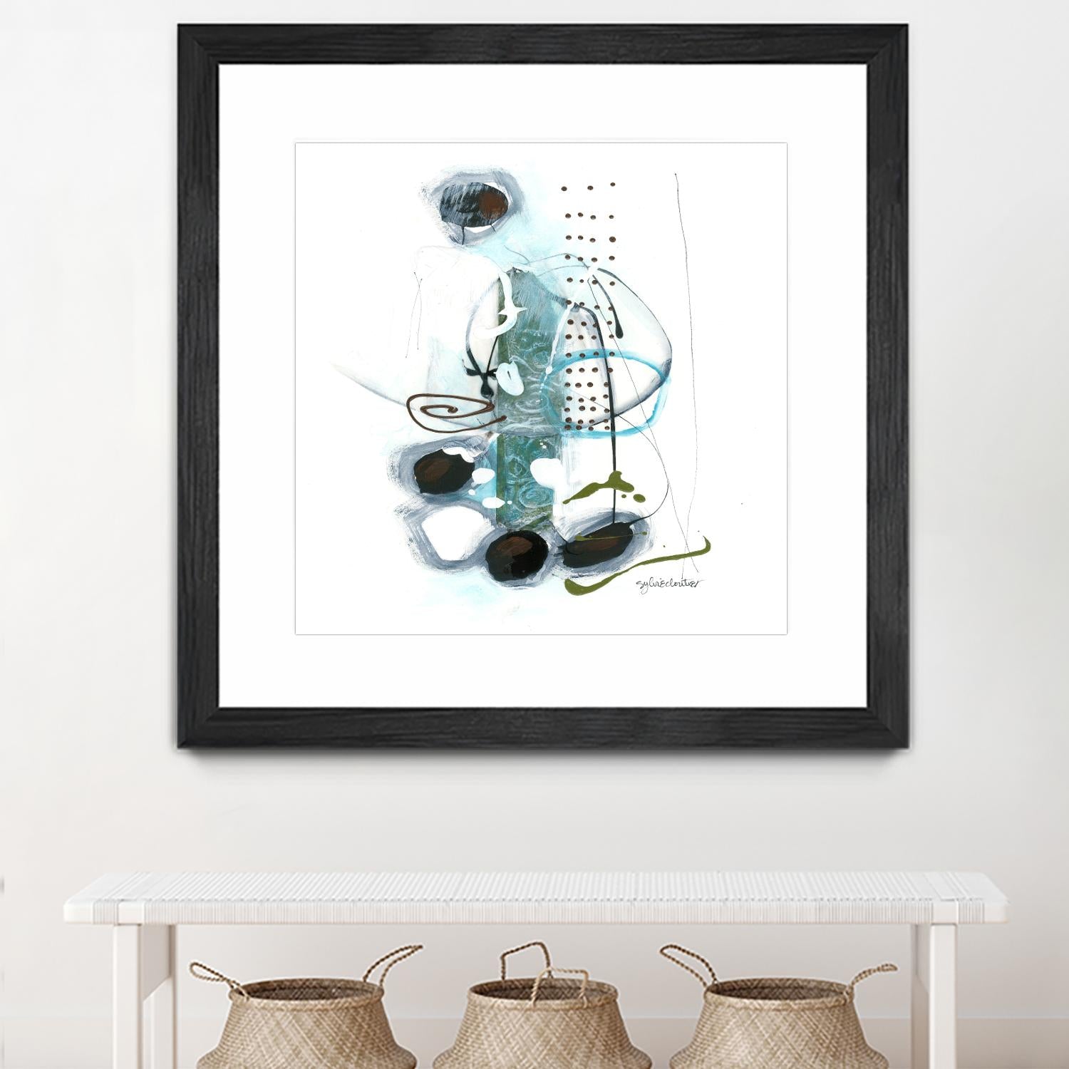 Remplir le paysage II by Sylvie Cloutier on GIANT ART - blue abstract