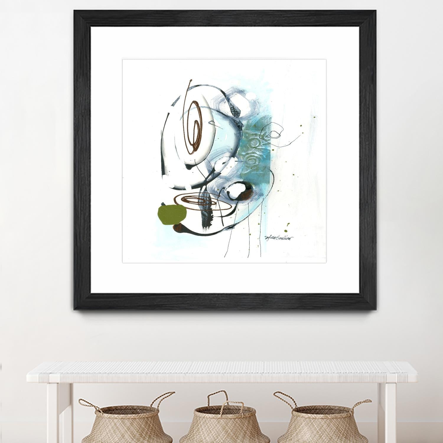 Remplir le paysage III by Sylvie Cloutier on GIANT ART - blue abstract