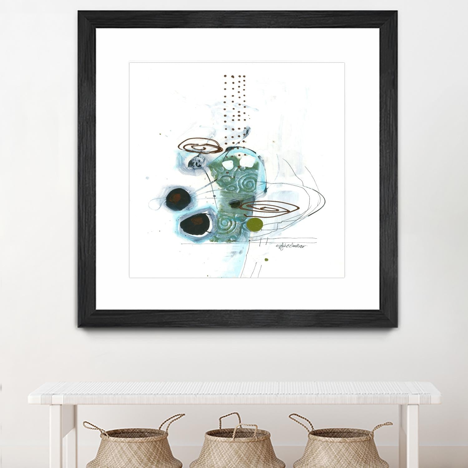 Remplir le paysage IV by Sylvie Cloutier on GIANT ART - blue abstract