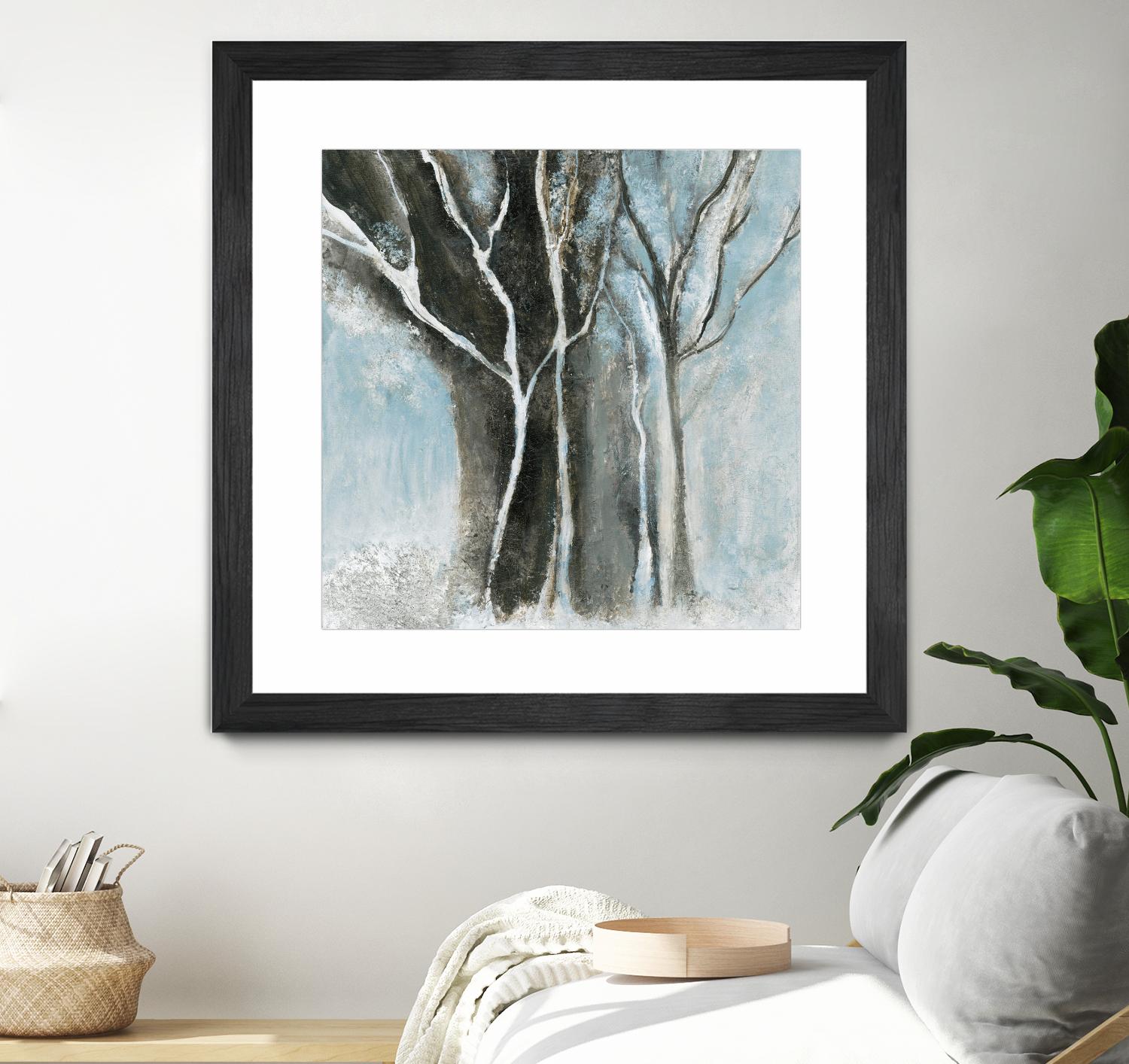 Glacial blue I by Kathleen Cloutier on GIANT ART - blue abstract forêt