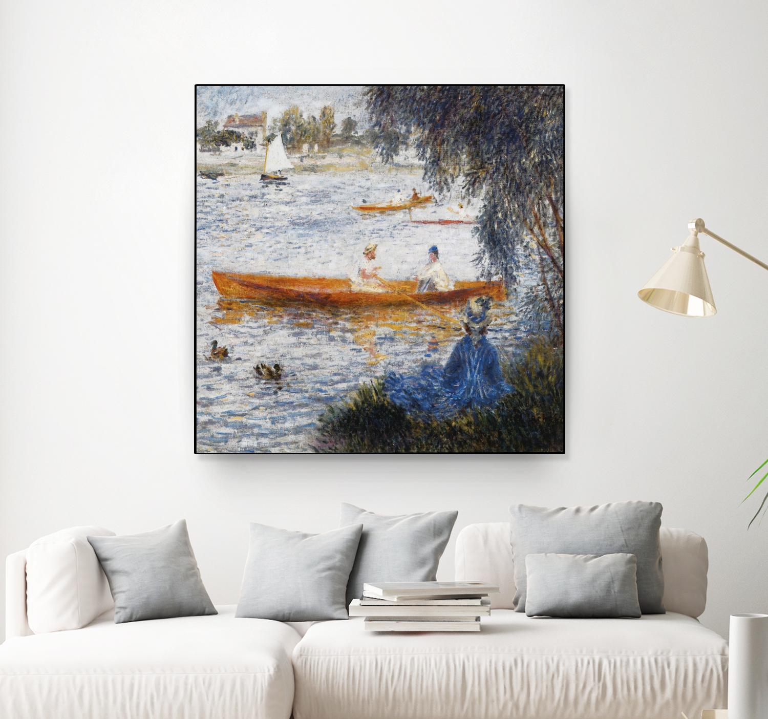 Canotier à Argenteuil by Auguste Renoir on GIANT ART - orange masters chaloupe