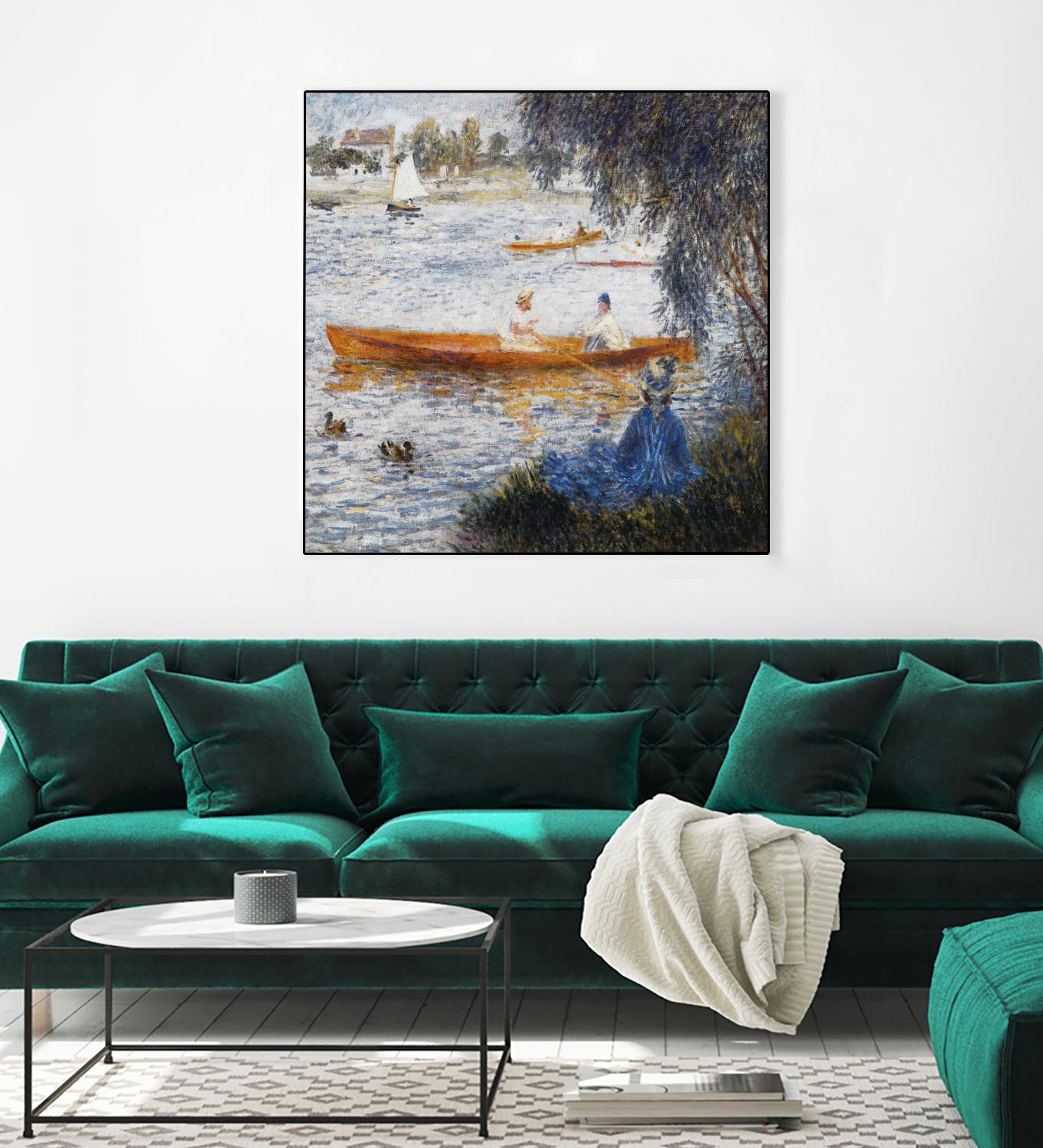 Canotier à Argenteuil by Auguste Renoir on GIANT ART - orange masters chaloupe