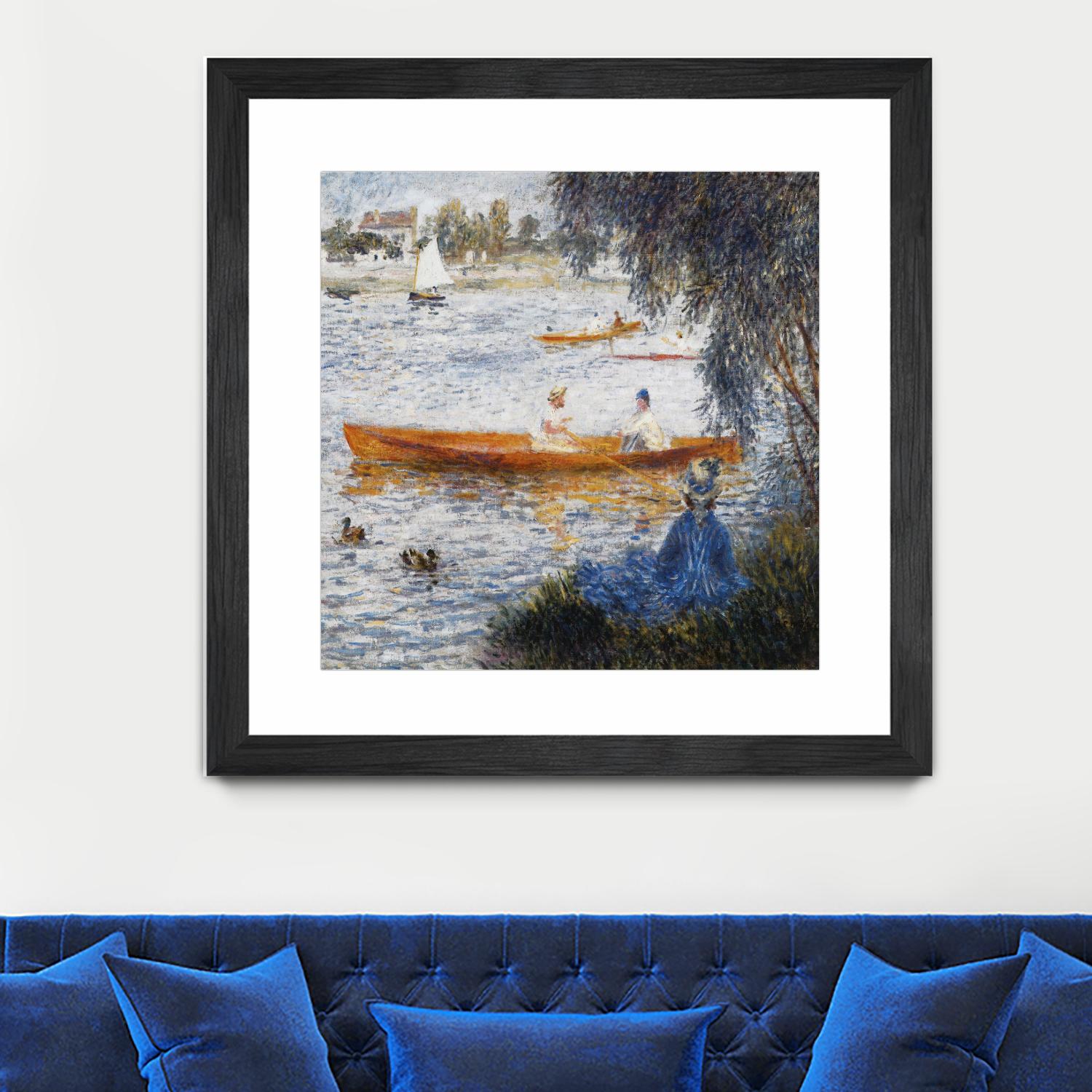 Canotier à Argenteuil by Auguste Renoir on GIANT ART - orange masters chaloupe