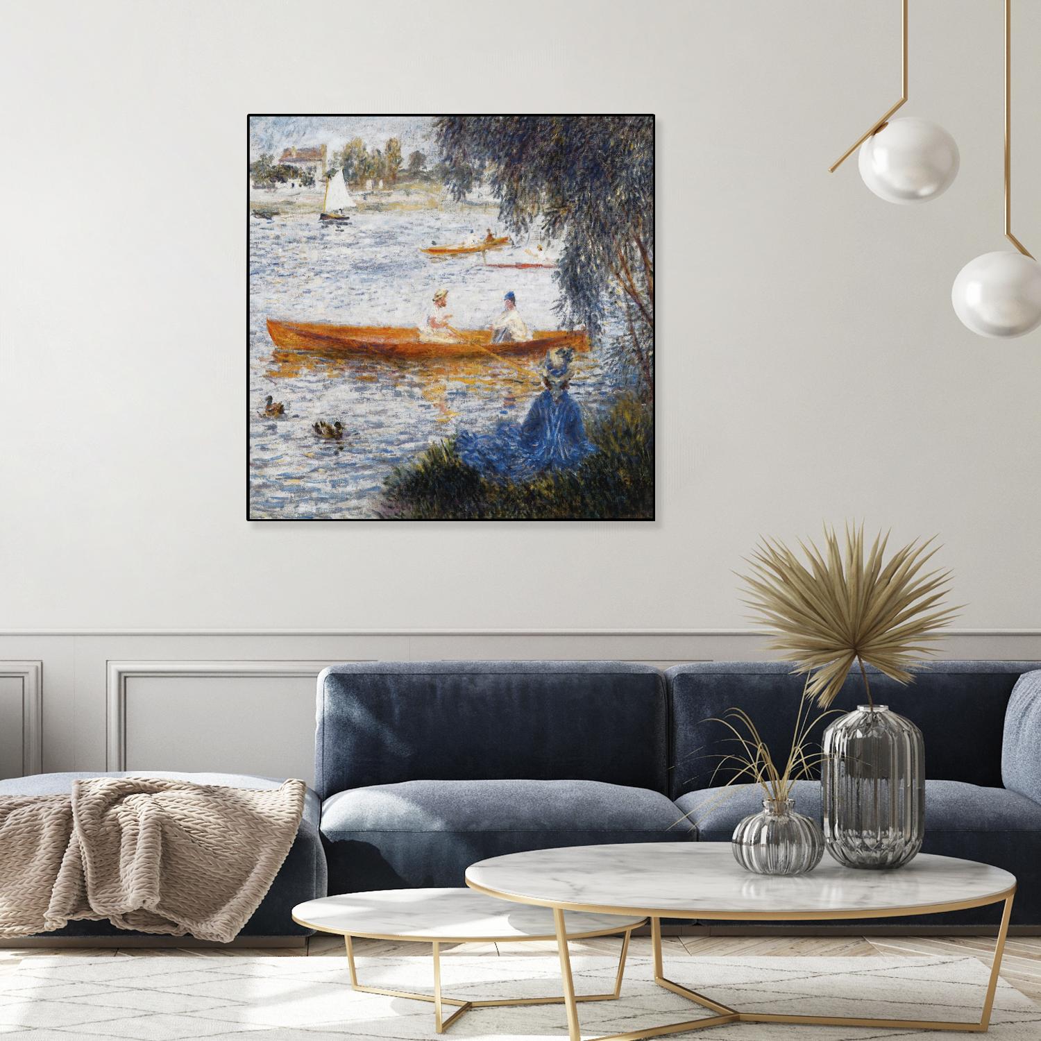 Canotier à Argenteuil by Auguste Renoir on GIANT ART - orange masters chaloupe