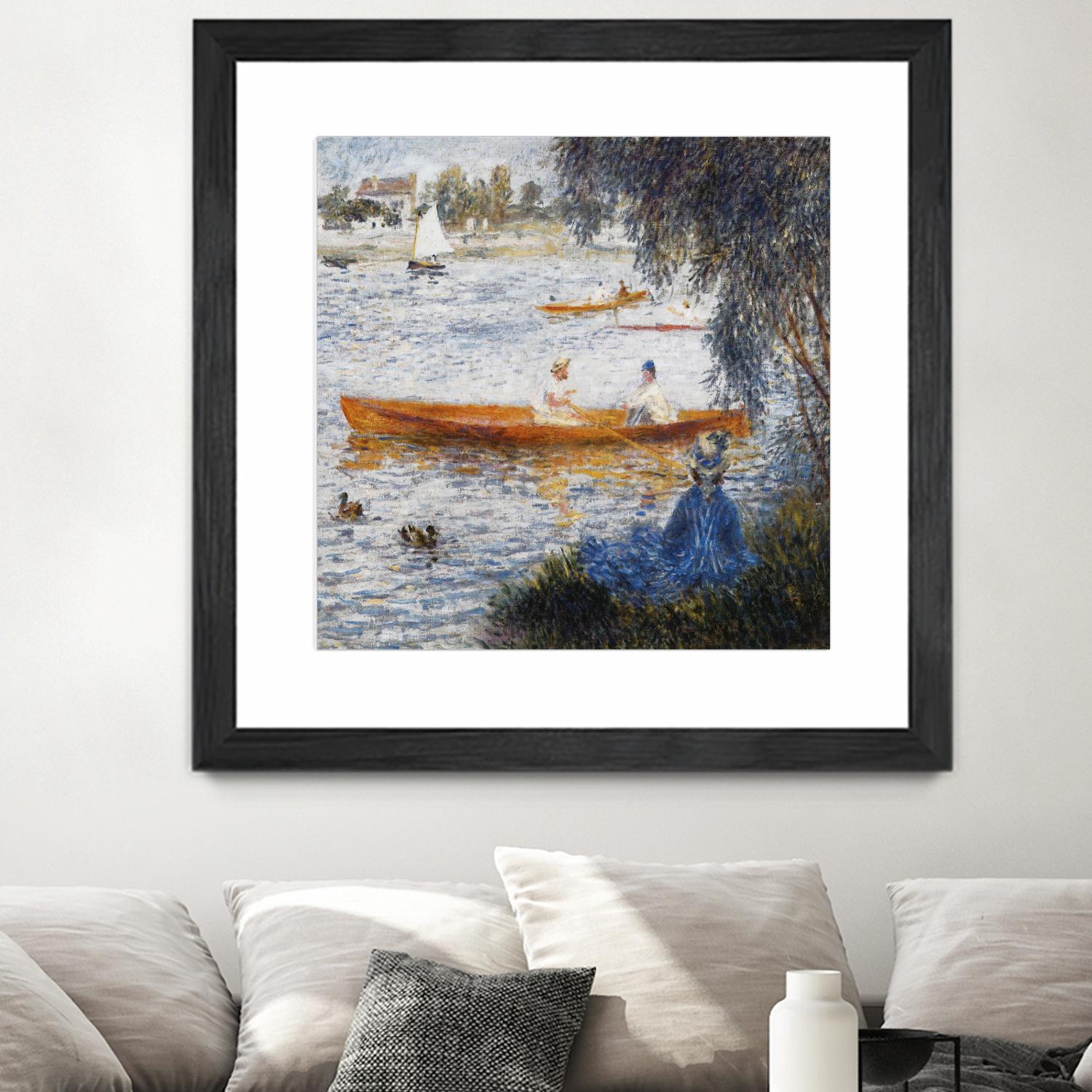 Canotier à Argenteuil by Auguste Renoir on GIANT ART - orange masters chaloupe