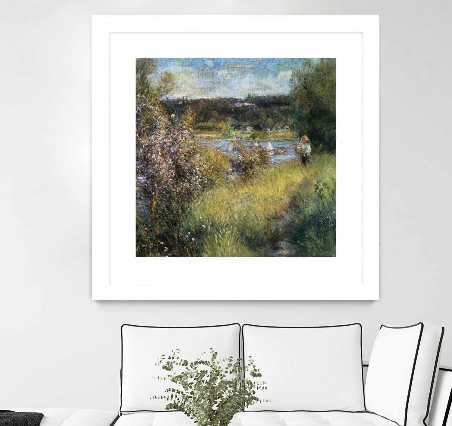 La Seine à Chatou by Auguste Renoir on GIANT ART - green masters