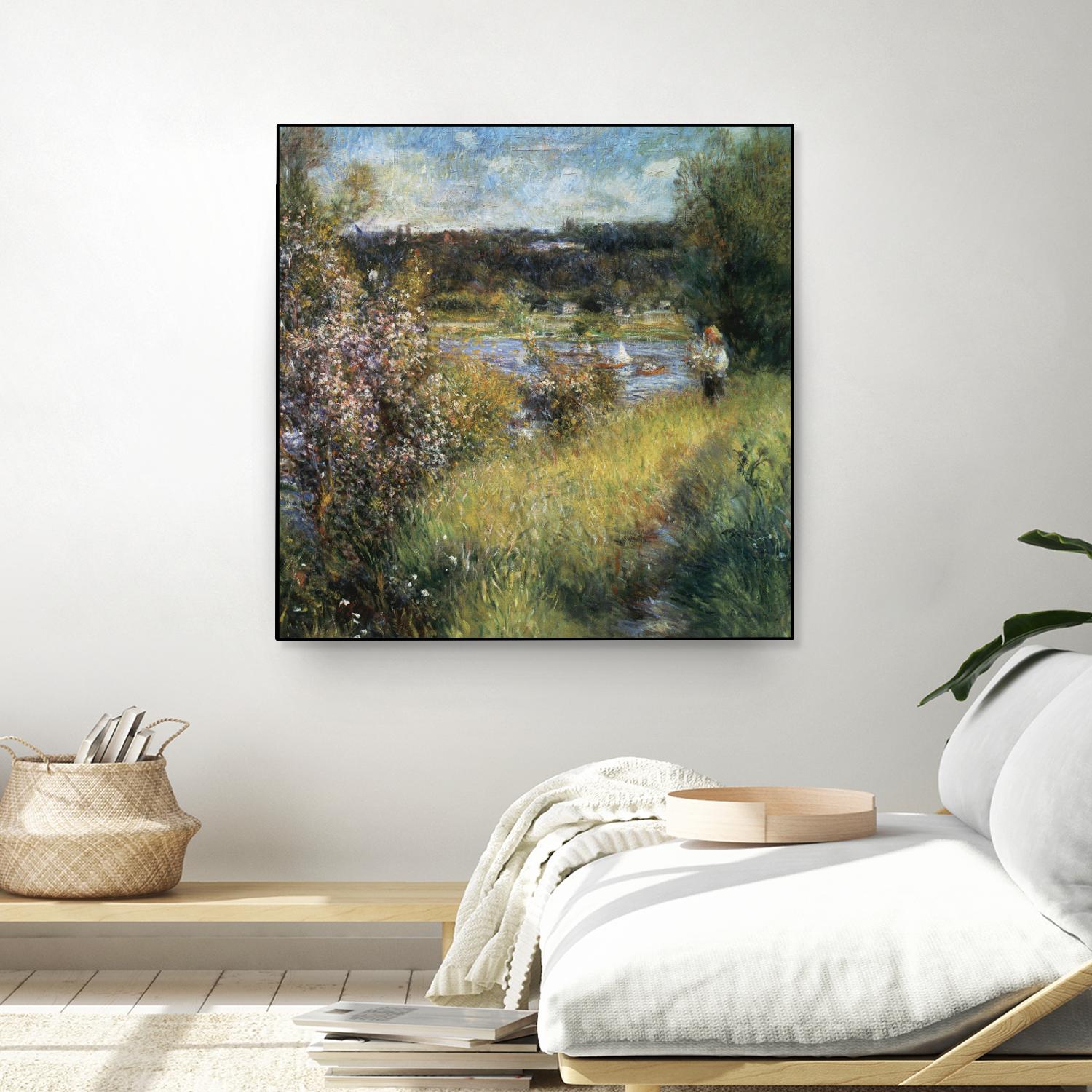 La Seine à Chatou by Auguste Renoir on GIANT ART - green masters