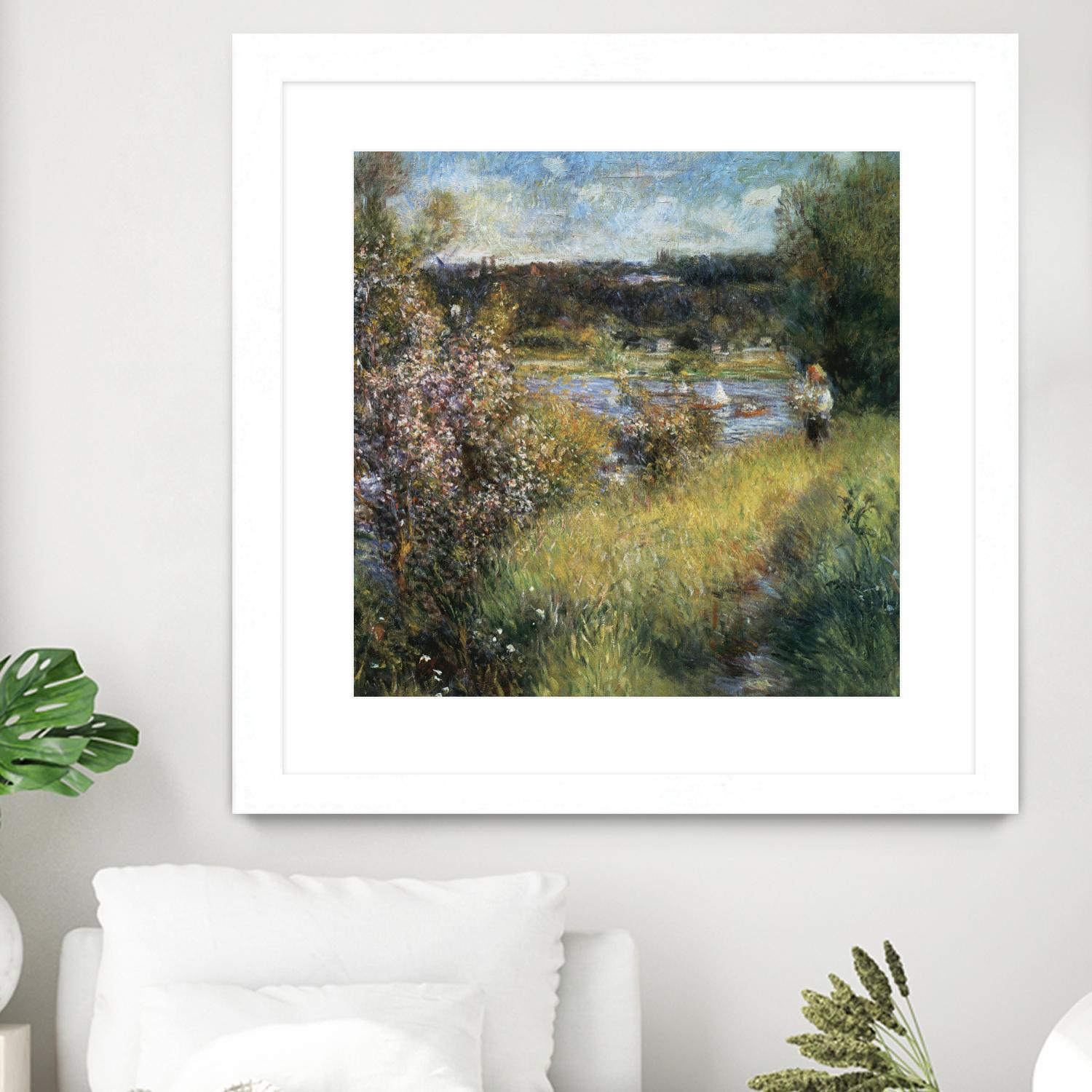La Seine à Chatou by Auguste Renoir on GIANT ART - green masters